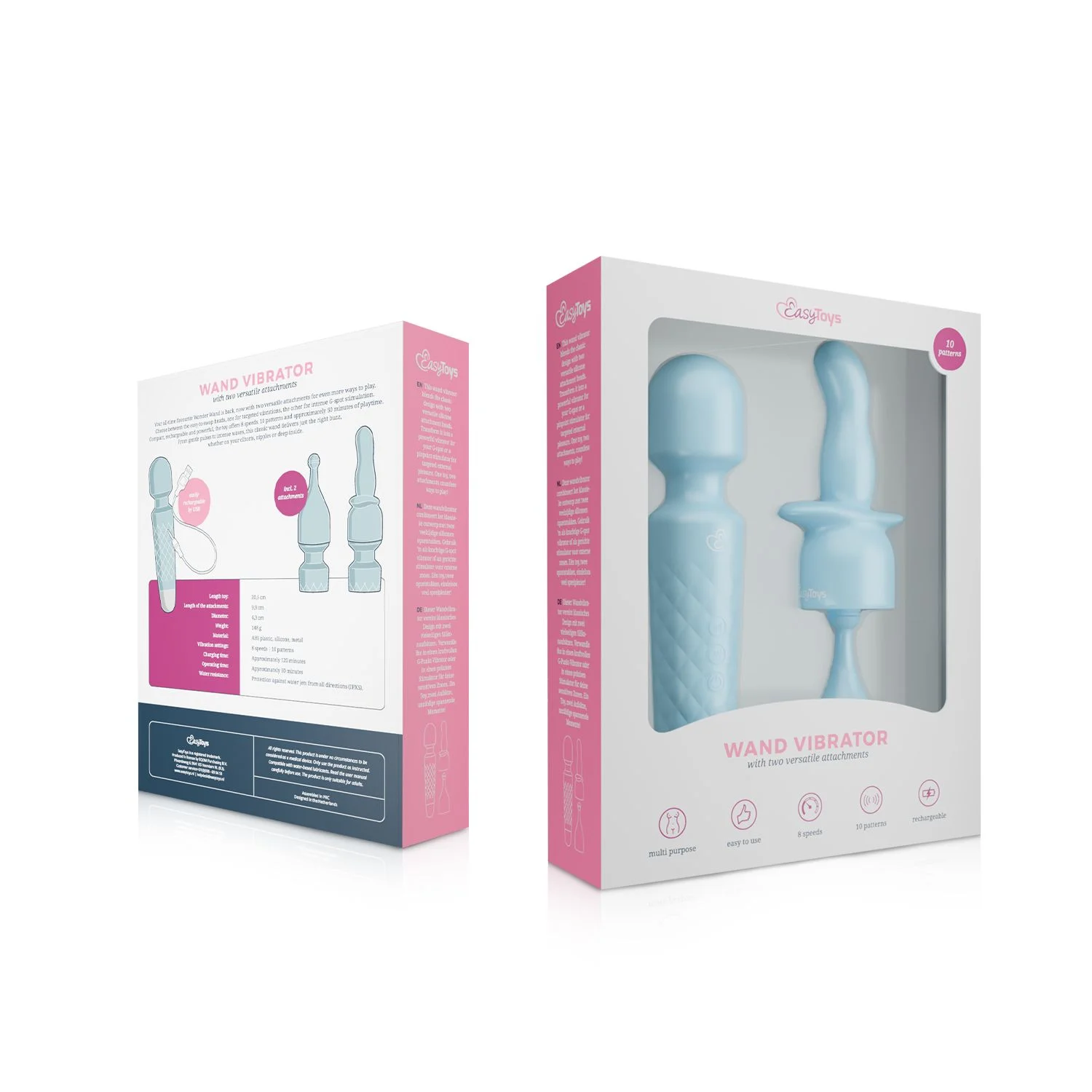 – Wand Collection Mini Wand Vibrator – Blauw