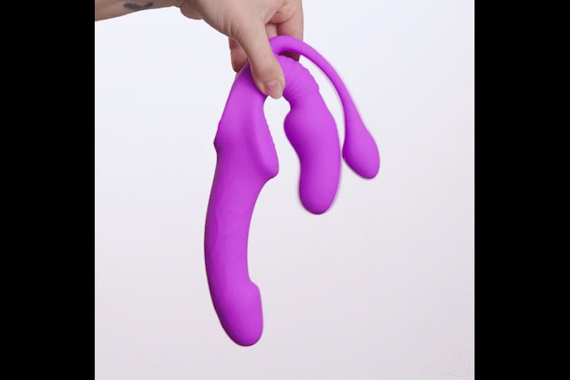 Teazers – Strapless Strap-On met Anaal Plug – Pink