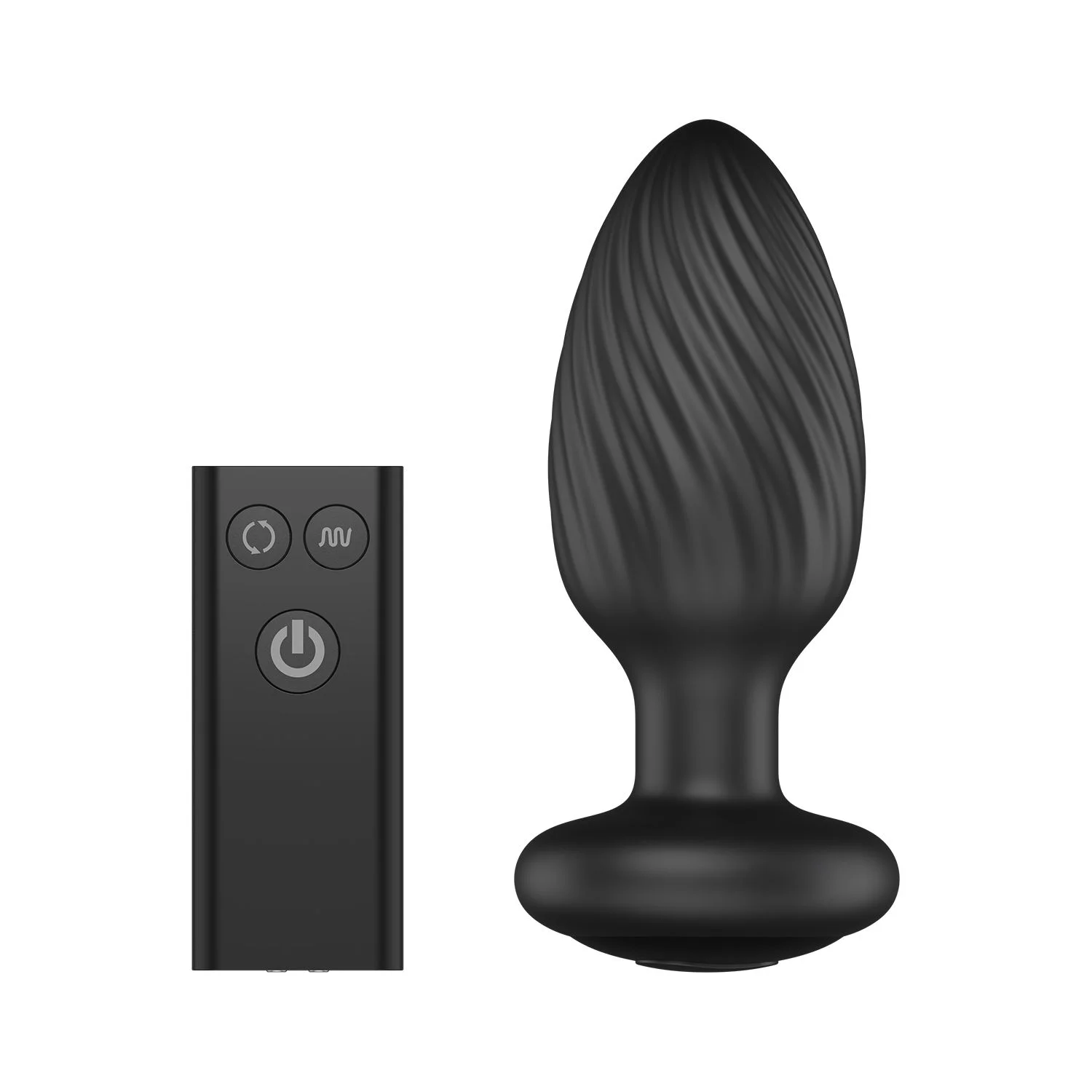 Nexus - Tornado Roterende Butt Plug - Zwart
