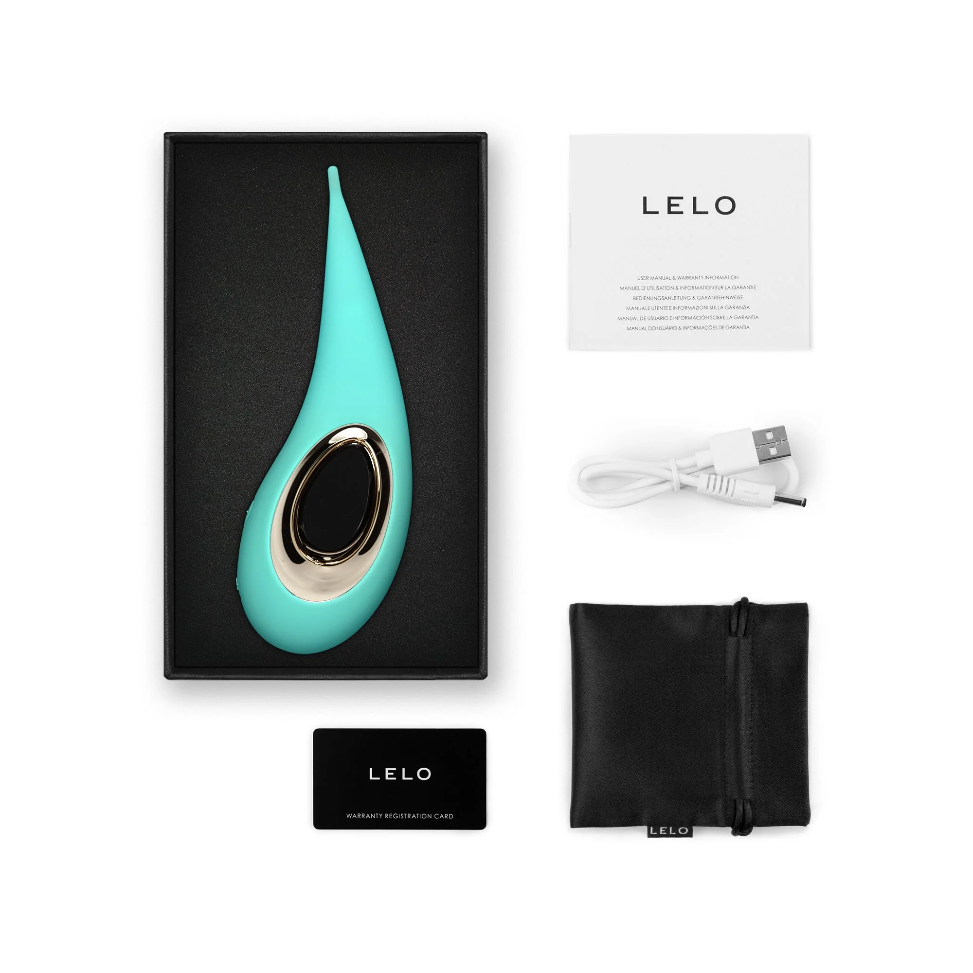LELO - Dot External Clitoral Pinpoint Vibrator - Turquoise