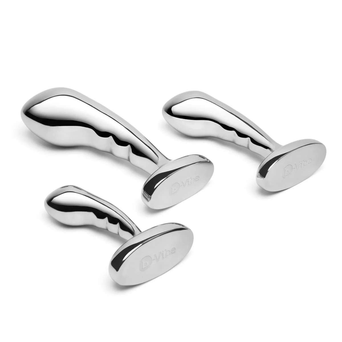 B-Vibe – Stainless Steel P-Spot Training Set – 3 Plugs