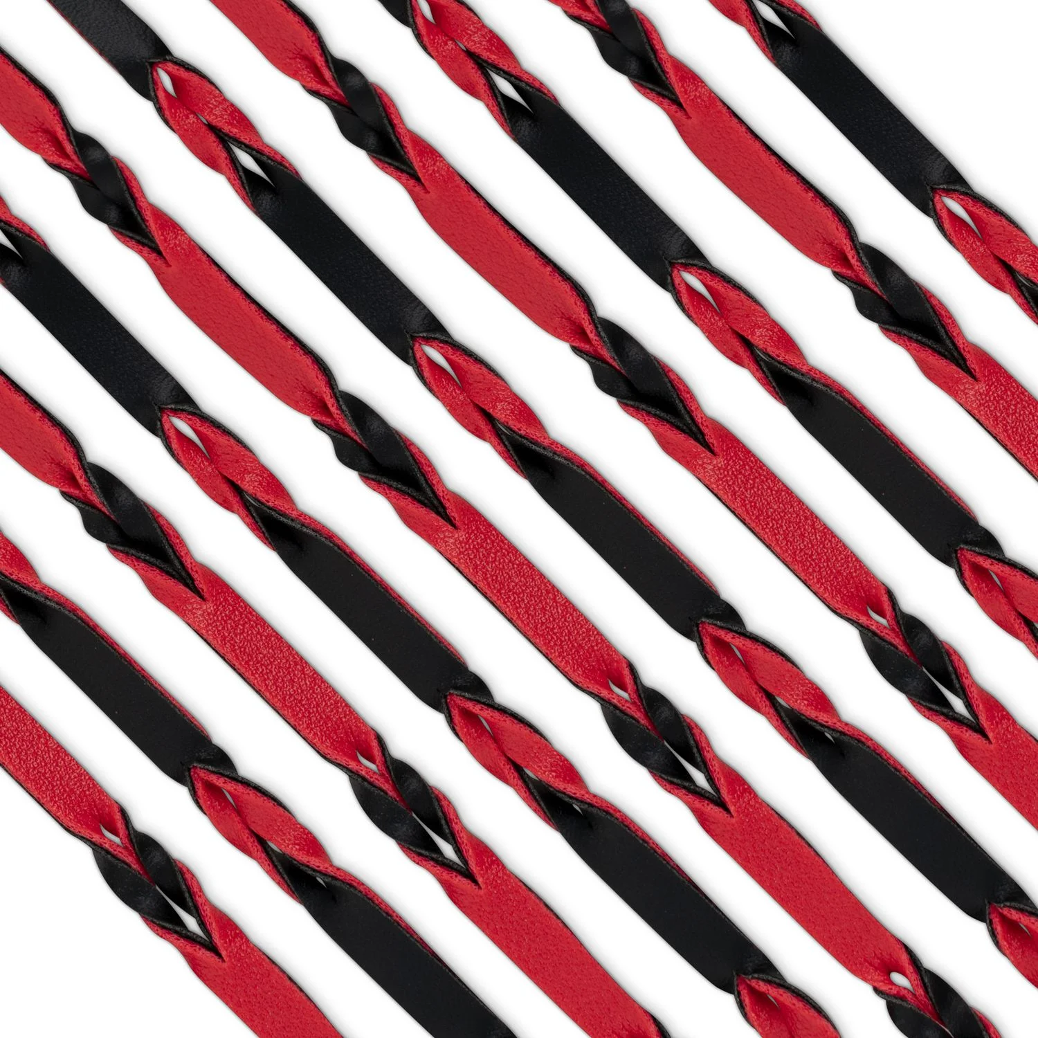 Fetish - Flogger 64 cm - Rood en Zwart