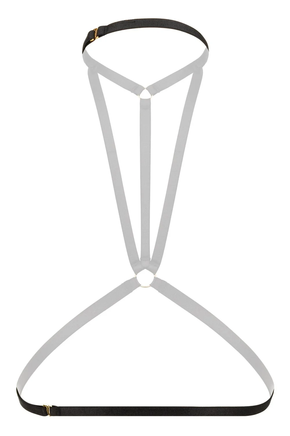 Christine - Strappy Harness Bralette Obsession - zwart