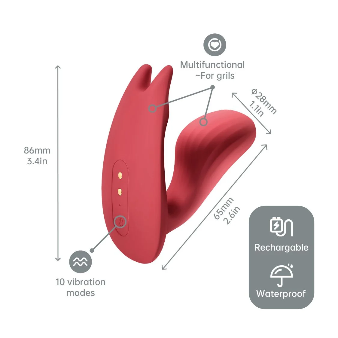 Magic Motion - Umi Smart Oplegvibrator Uniseks - App Controlled
