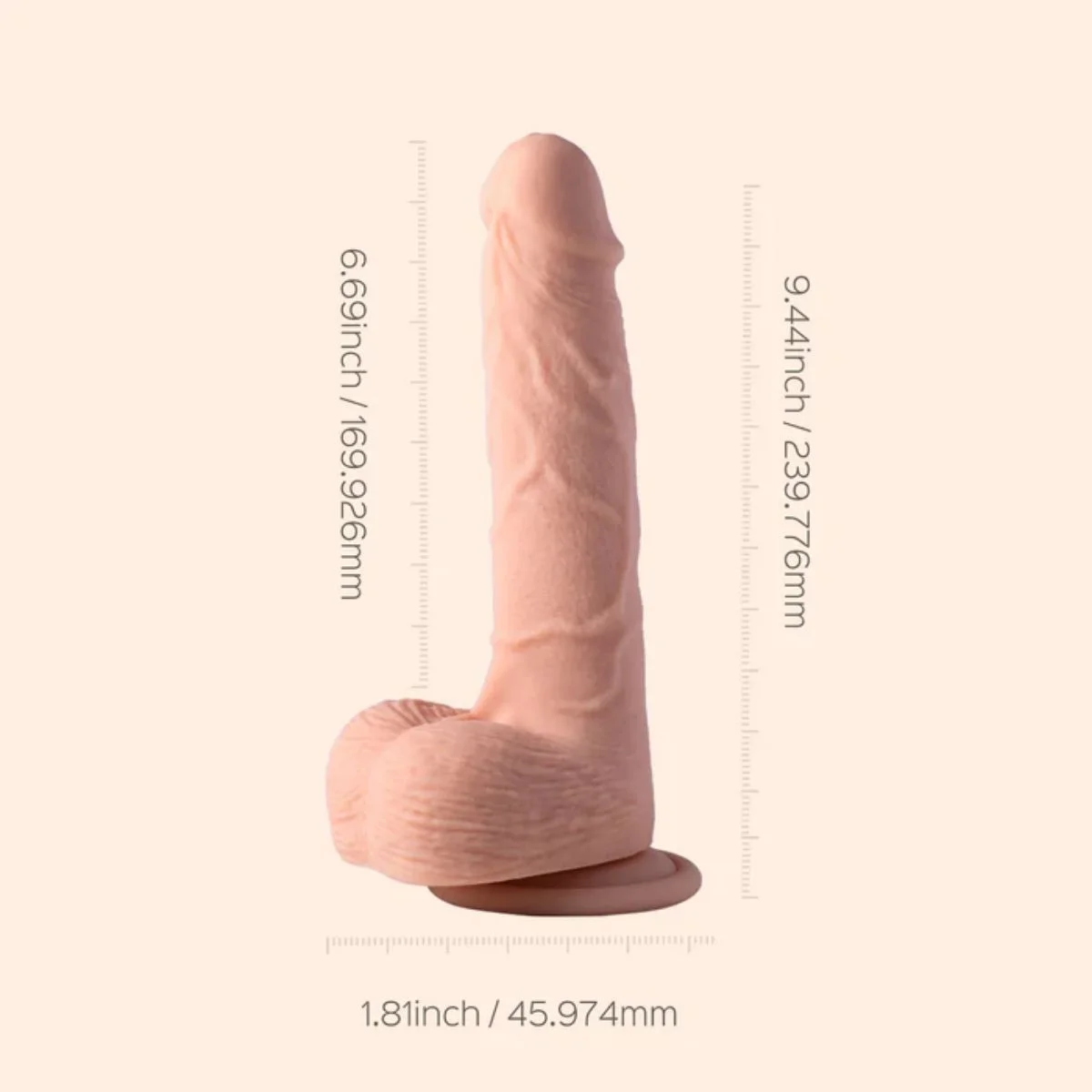 HoneyPlayBox – Kenzo Thrusting Suction Dildo – 23.9 cm