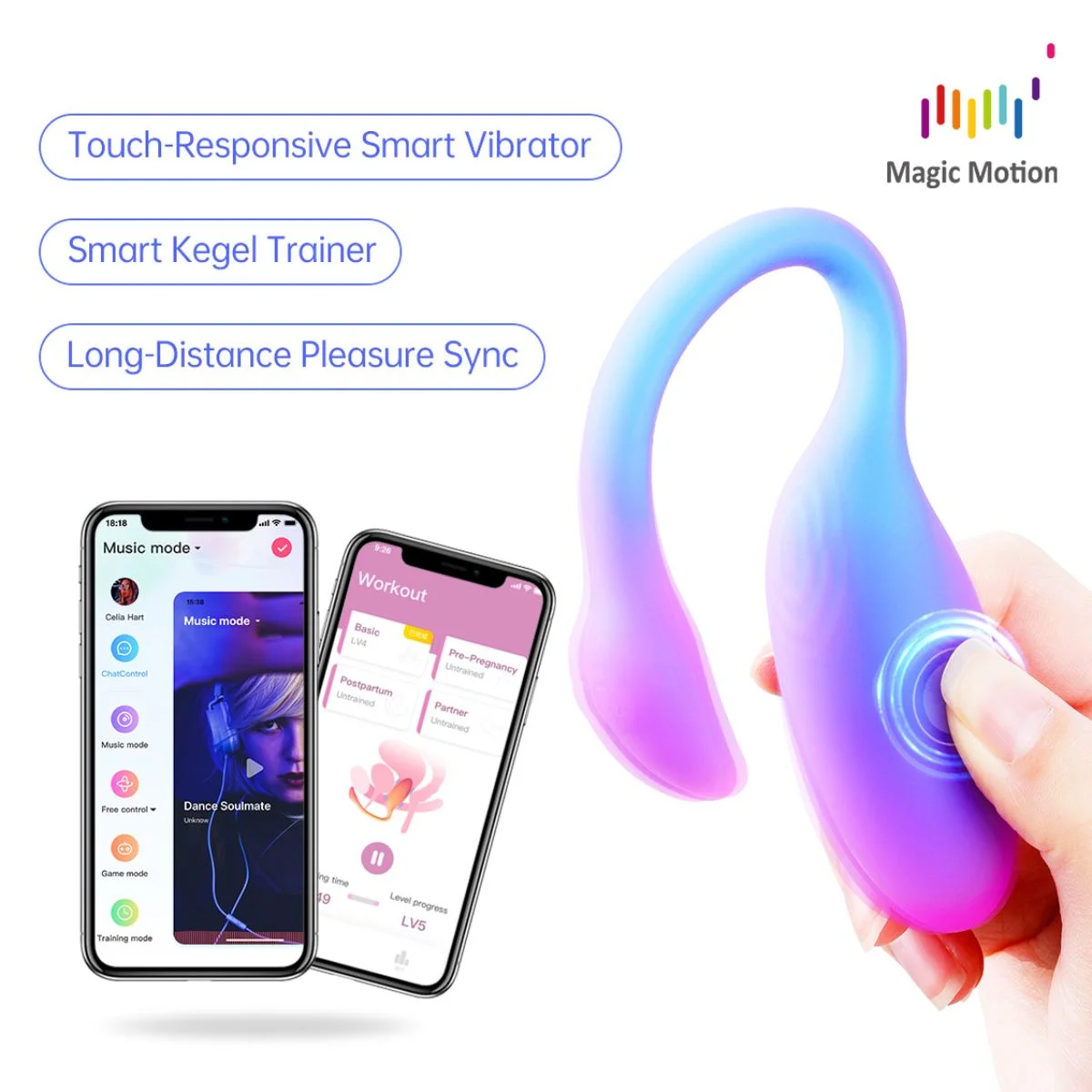 Magic Motion - Magic Flamingo Max Vibratie Ei - Blauw