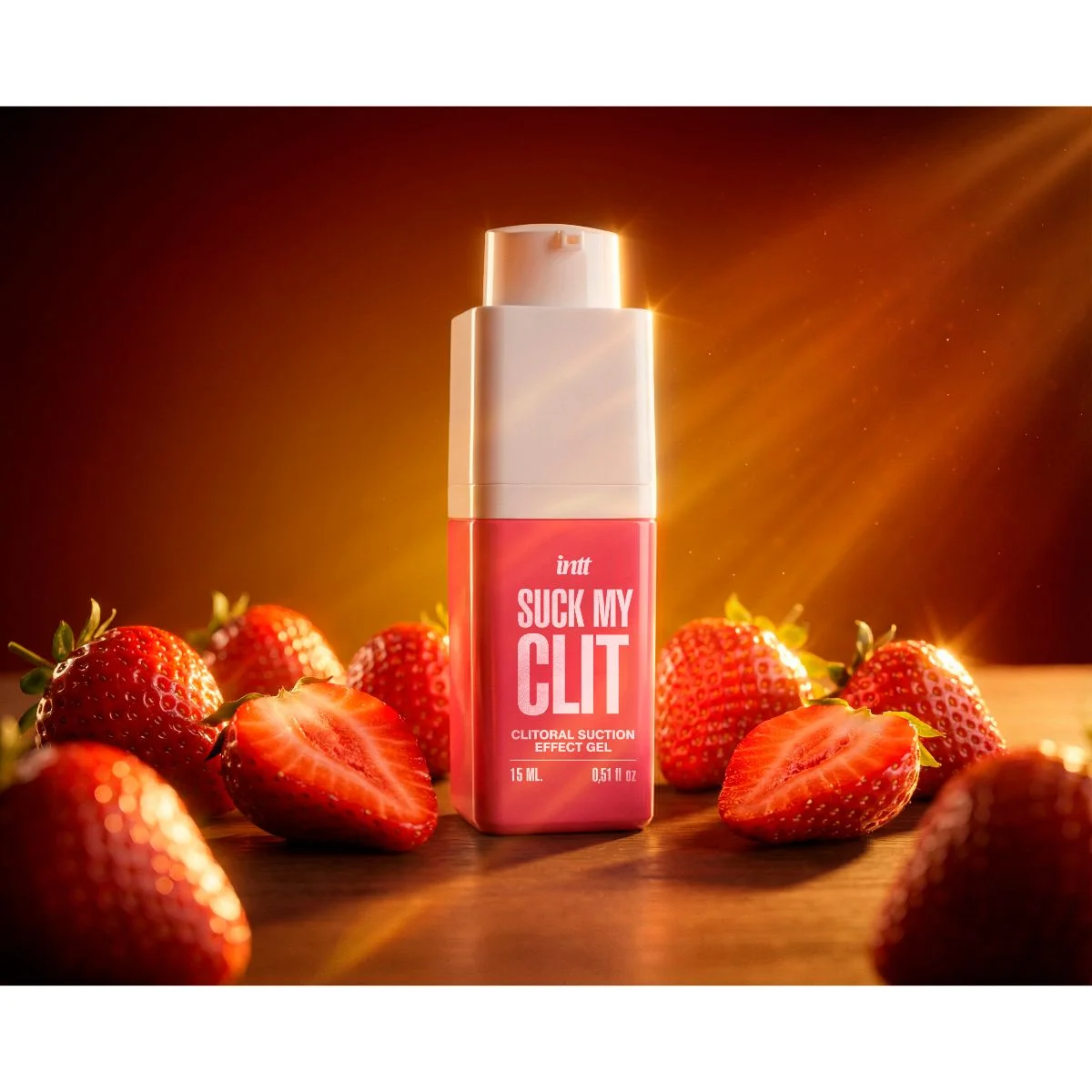INTT - Suck My Clit Gel Wilde Aardbei - 15ml