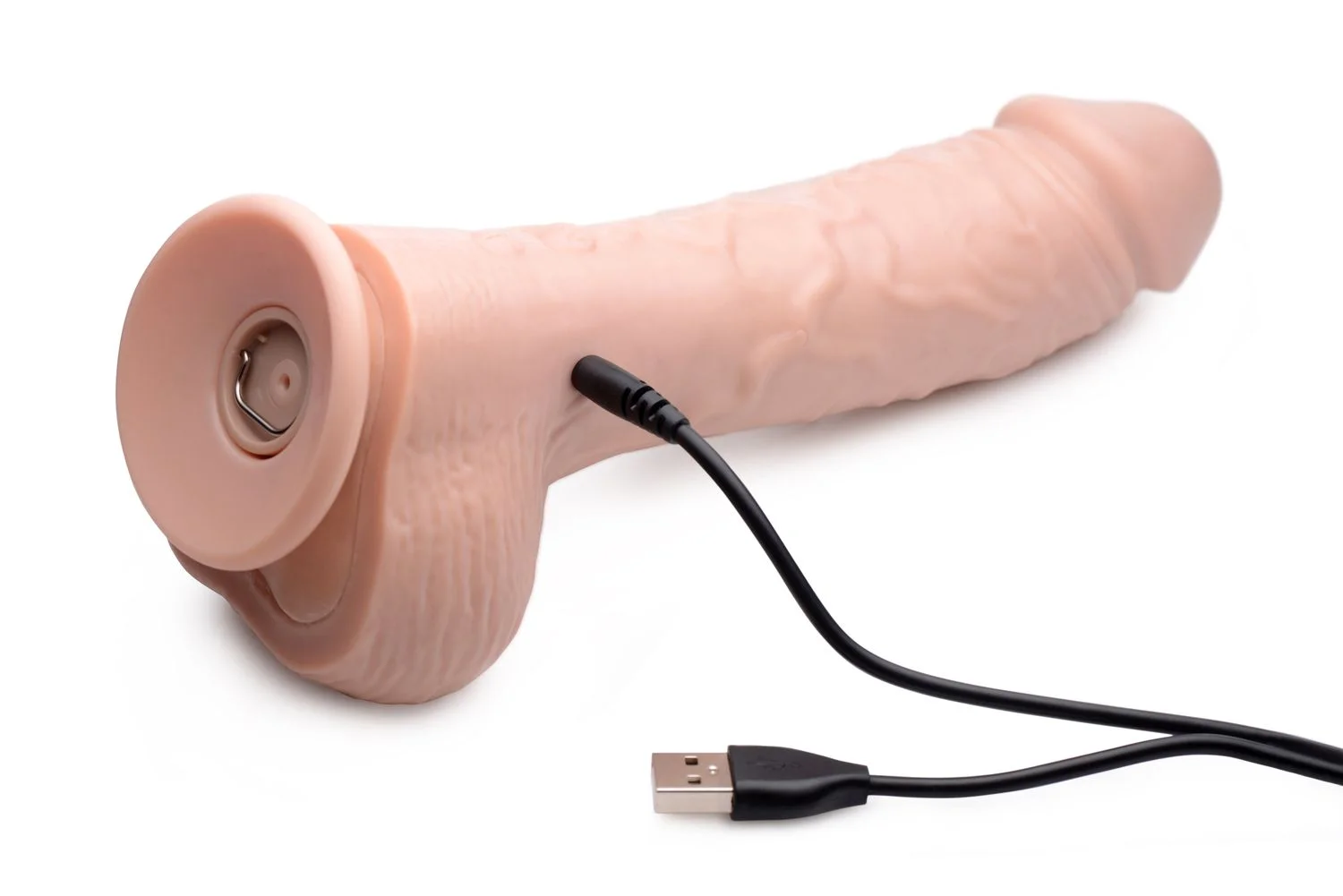 Loadz - Vibrerend Spuitend Dildo - 21,5 cm & Lichtkleurig
