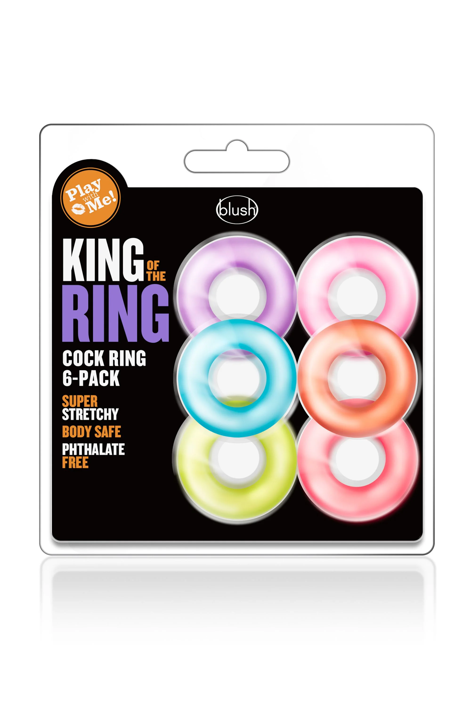 Blush - Play With Me King of the Ring Cockring Set 6 Stuks