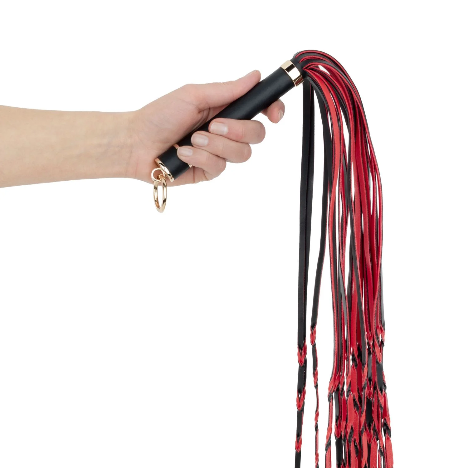 Fetish - Flogger 64 cm - Rood en Zwart