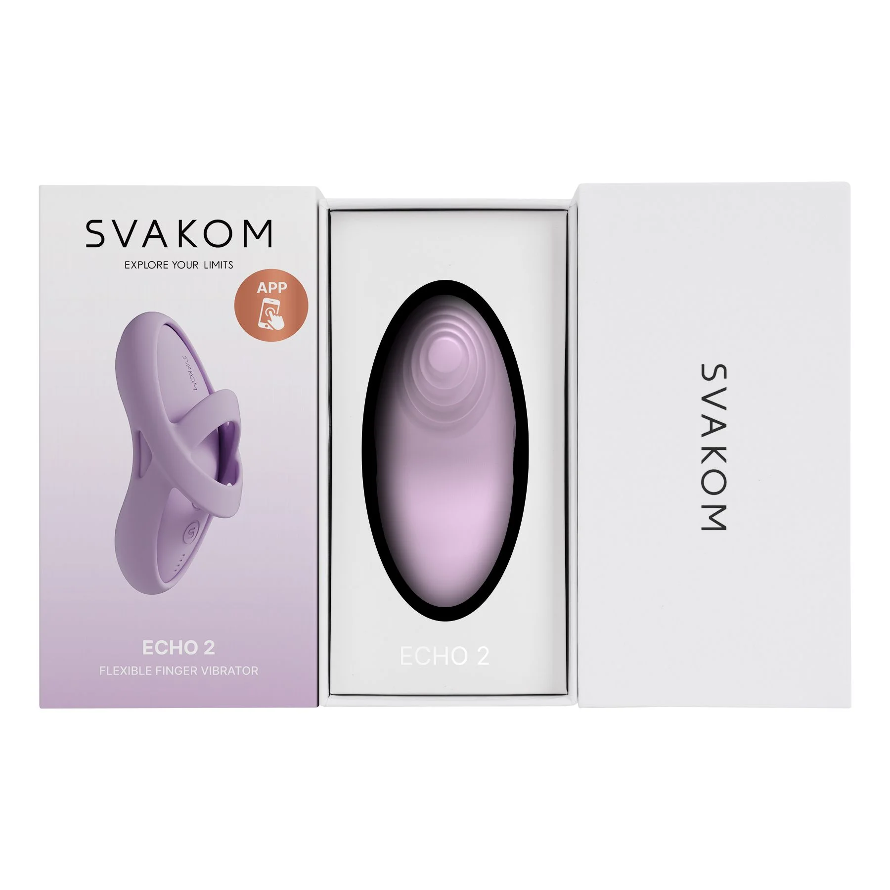 SVAKOM- Echo 2 Vingervibrator - Pink Lilac
