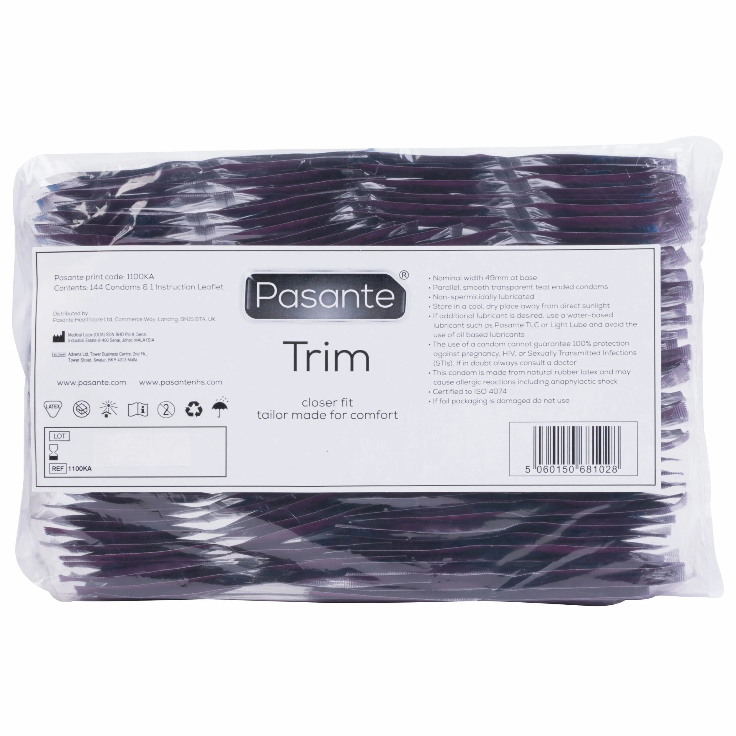 Pasante Trim Condooms - 144 stuks