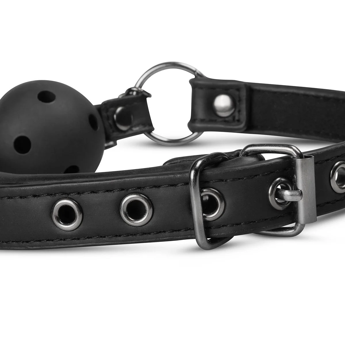 Fetish - Open Ball Gag Met Tepelklemmen