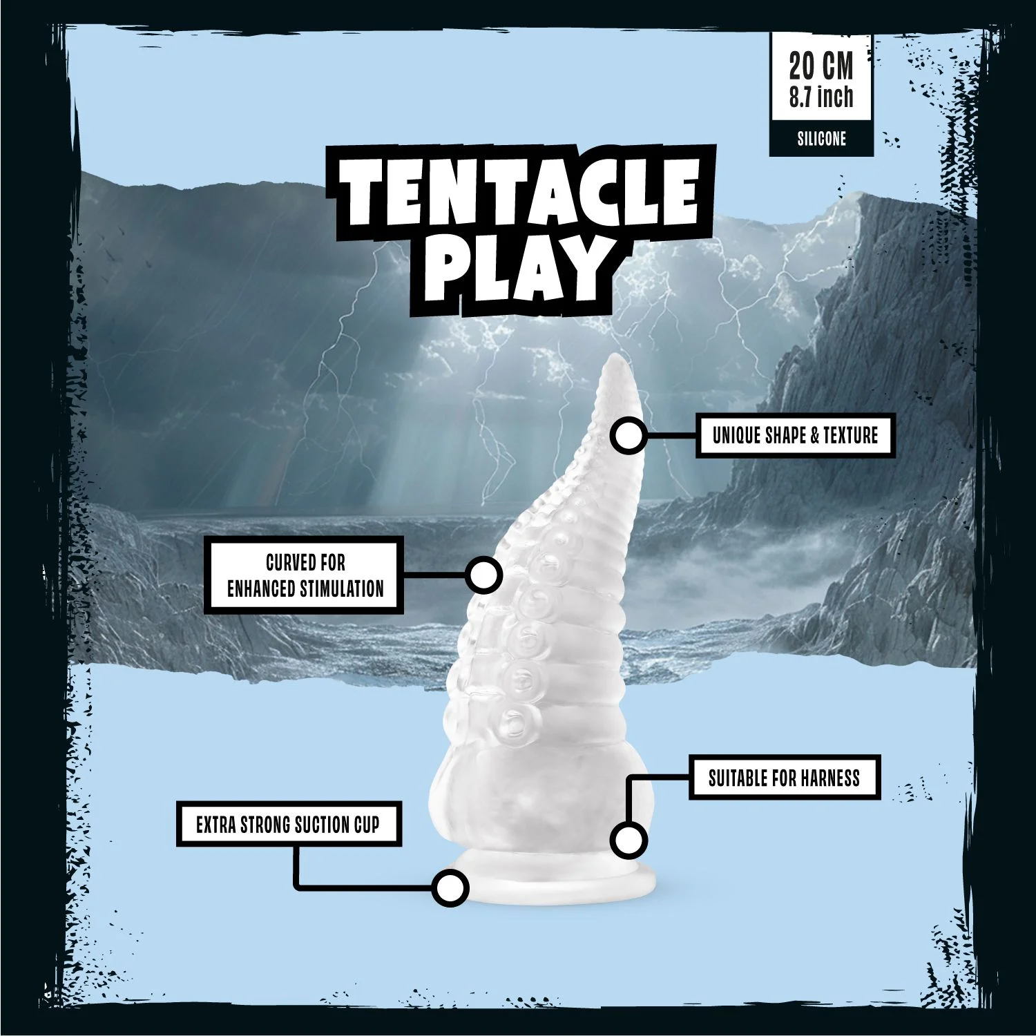 Mythical Mates - Tentacle Play Jelly Dildo - 20 cm