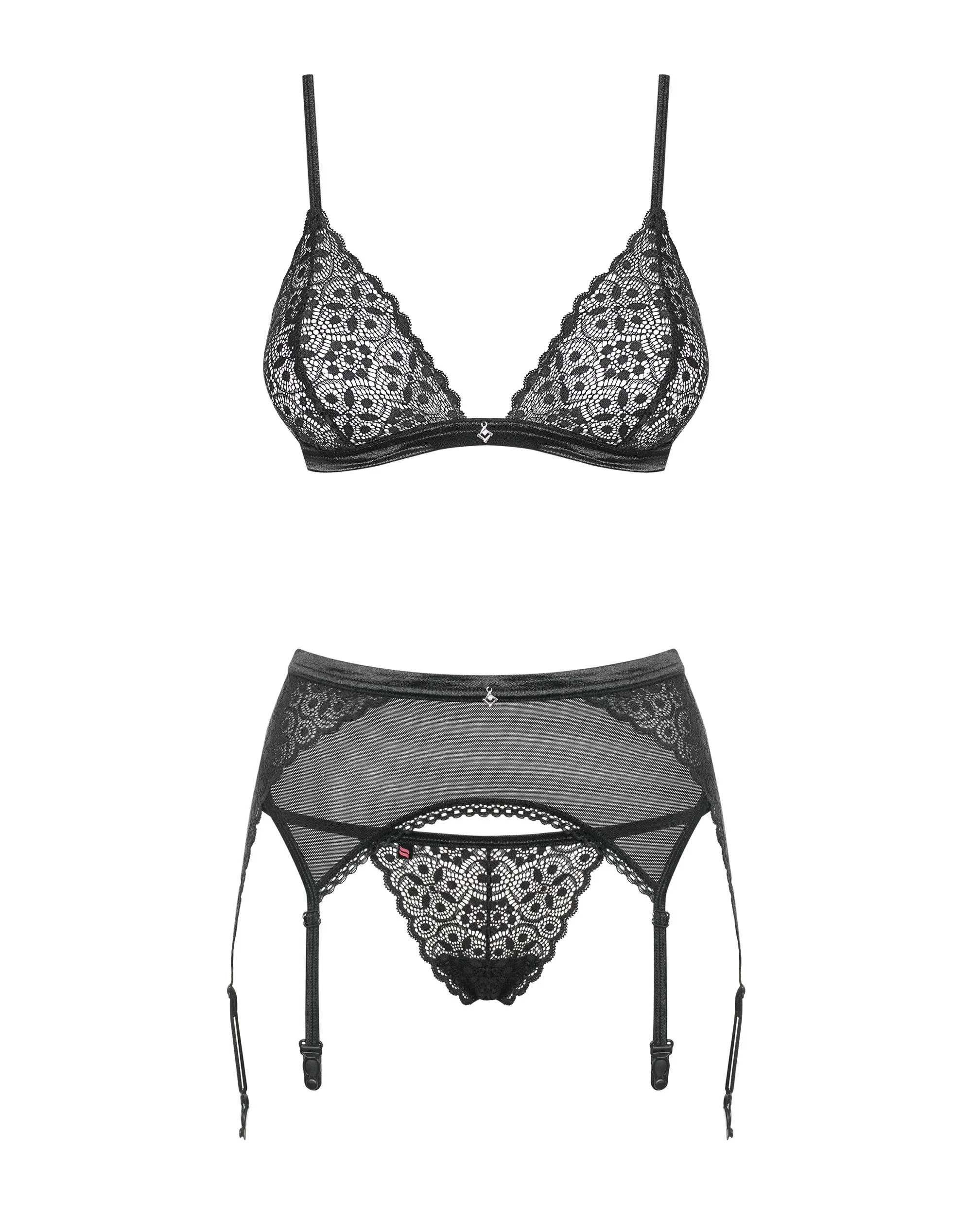 3-delige Bh-set Shibu - zwart