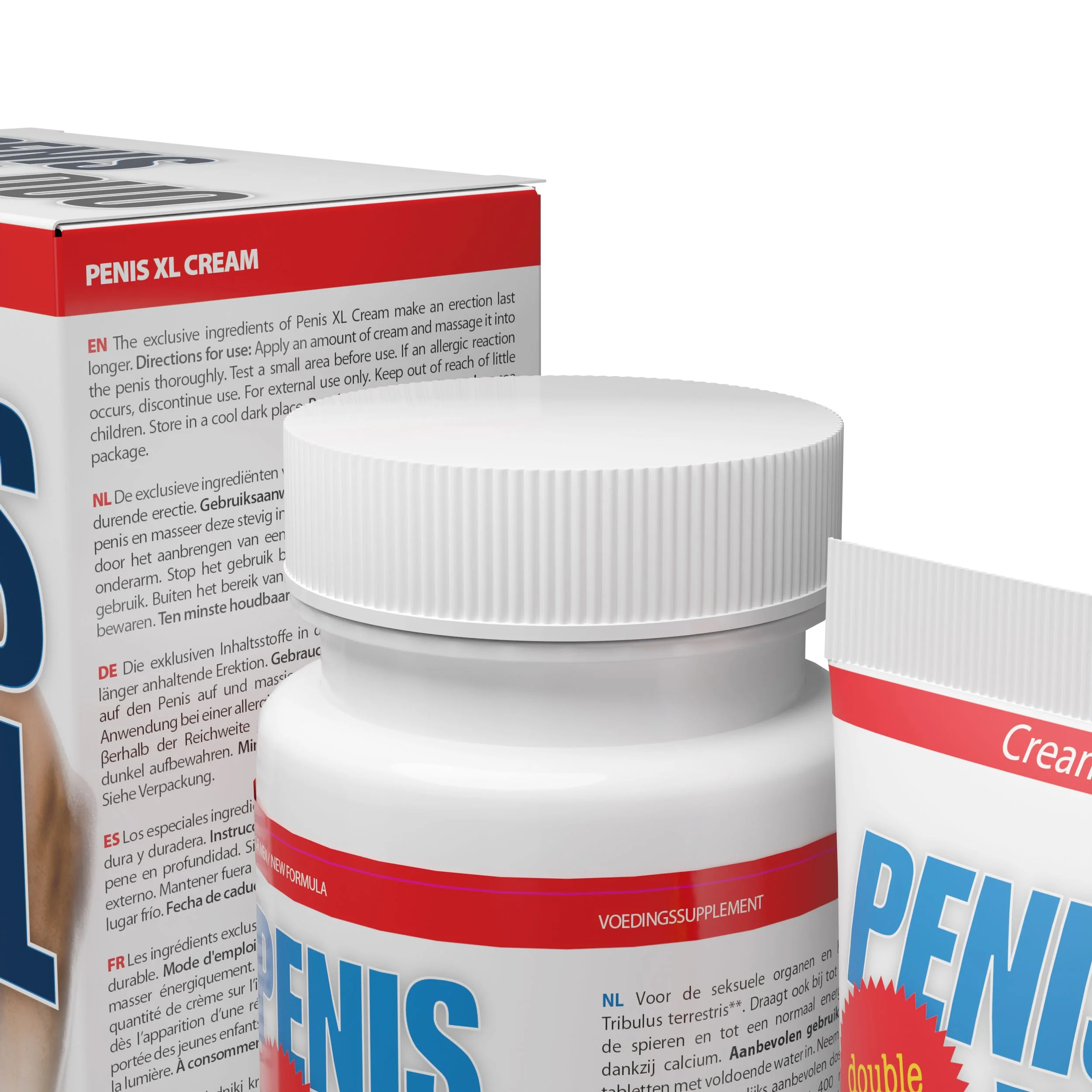 Penis XL Duo Combinatie Crème En Pillen