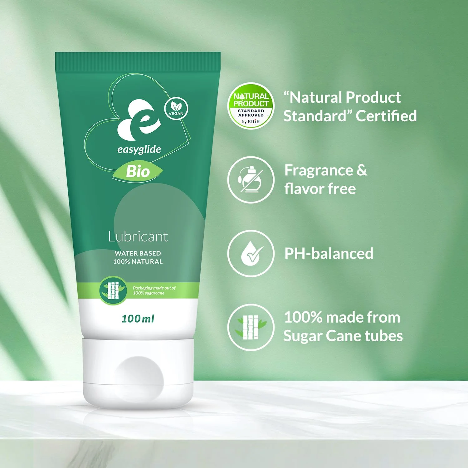 EasyGlide - Bio & Natural Glijmiddel op Waterbasis Geurvrij - 100 ml