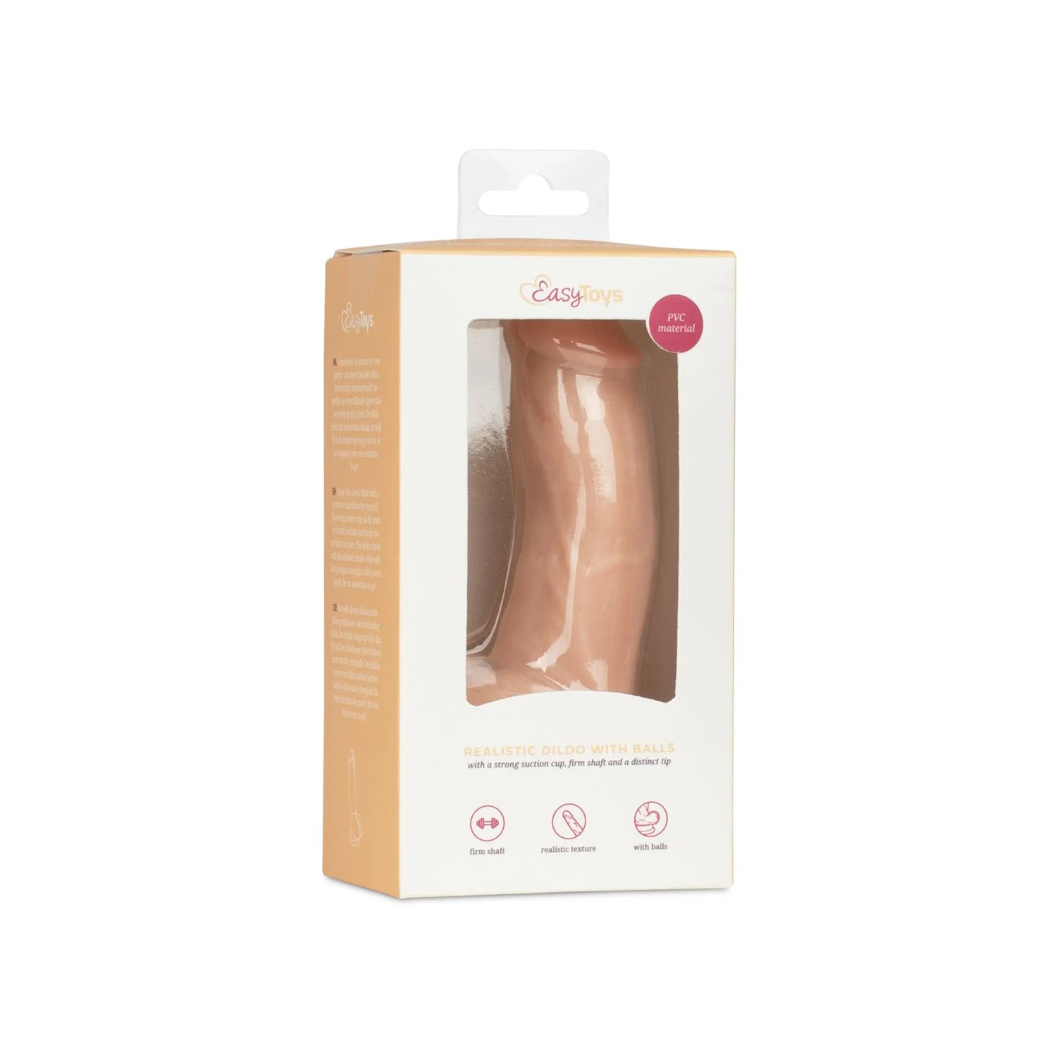 Dildo met ballen 12 cm -  Beige