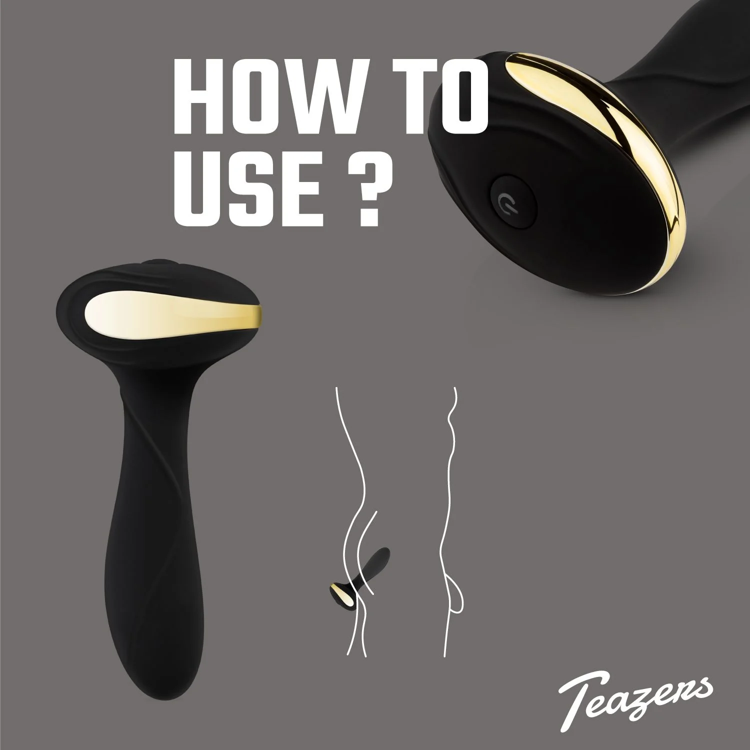 Teazers – Heat Of The Moment Buttplug Vibrator – Zwart