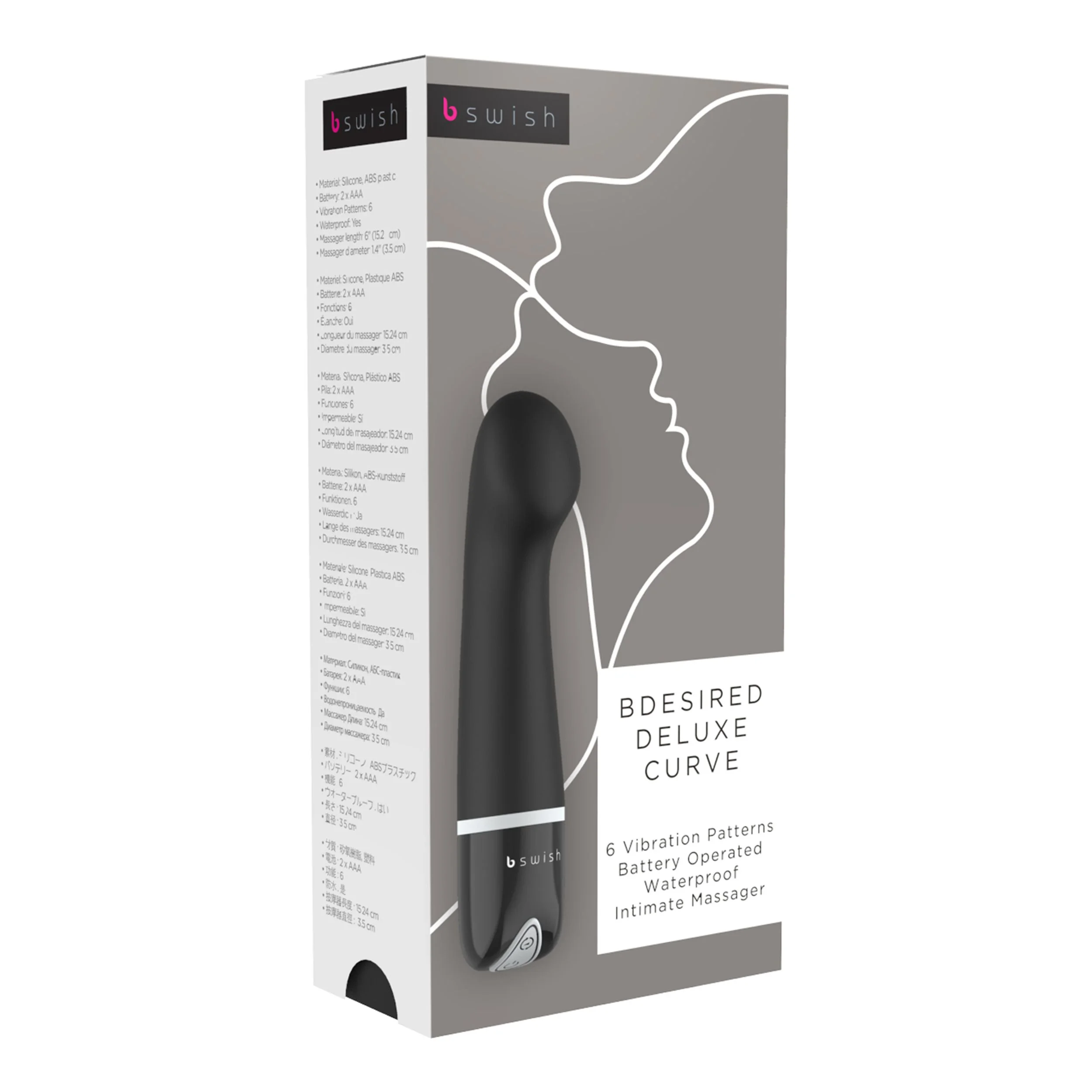 B Swish - bdesired Deluxe Curve Vibrator - Zwart