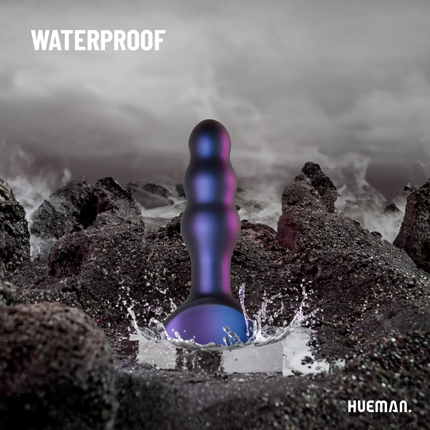 Hueman - Space Invader Vibrerende en Stotende Buttplug