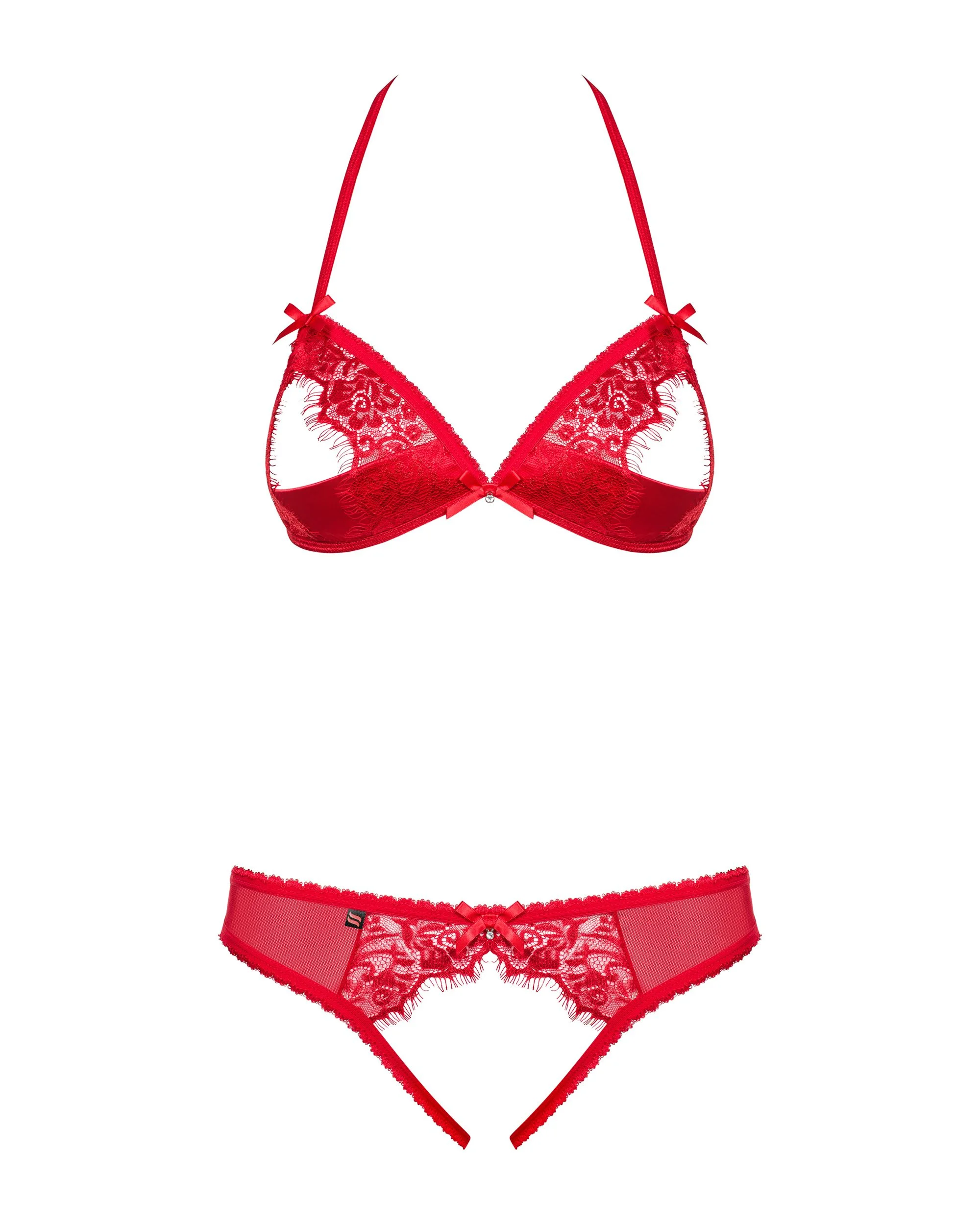 Obsessive - 870-sec-3 Tweedelige Set - Rood