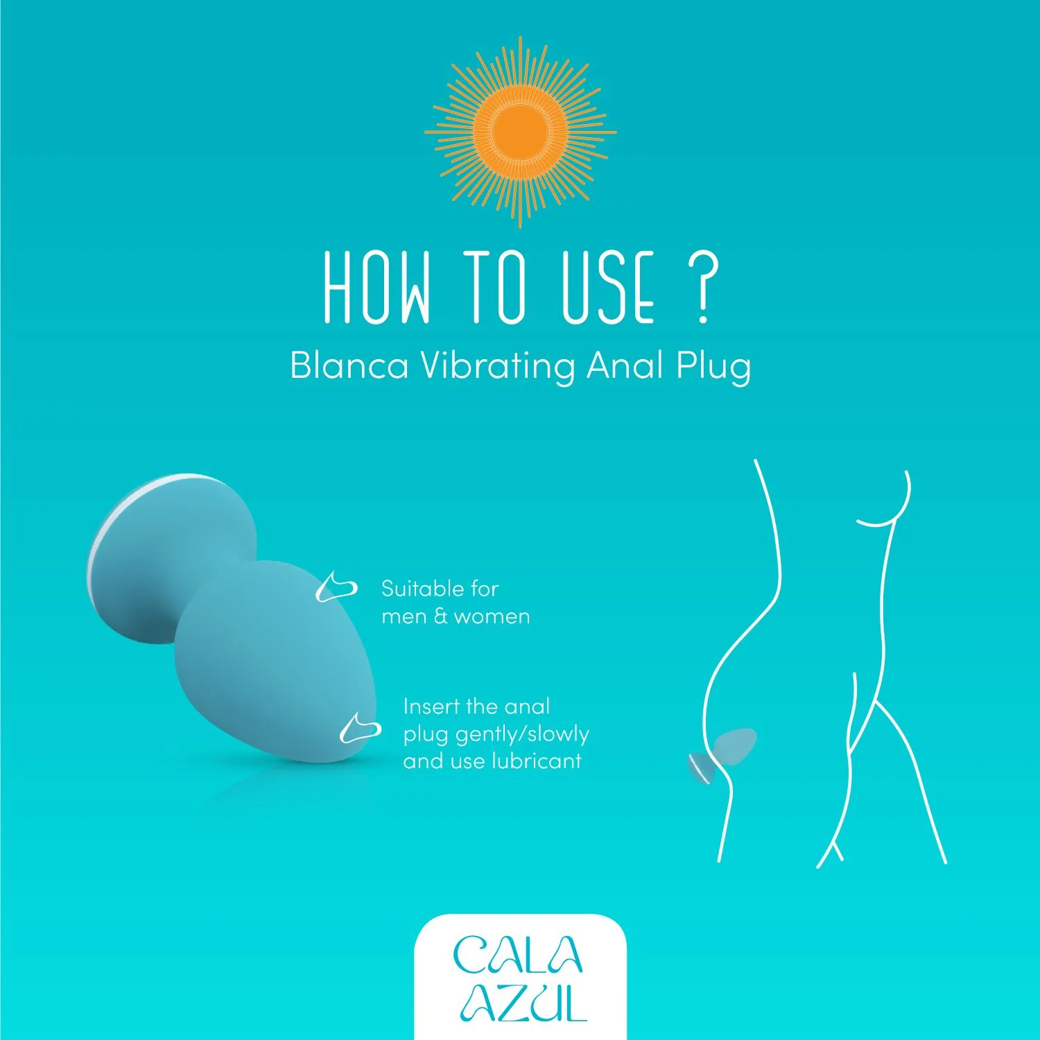 Teazers- Blanca Vibrerende Anaal Plug