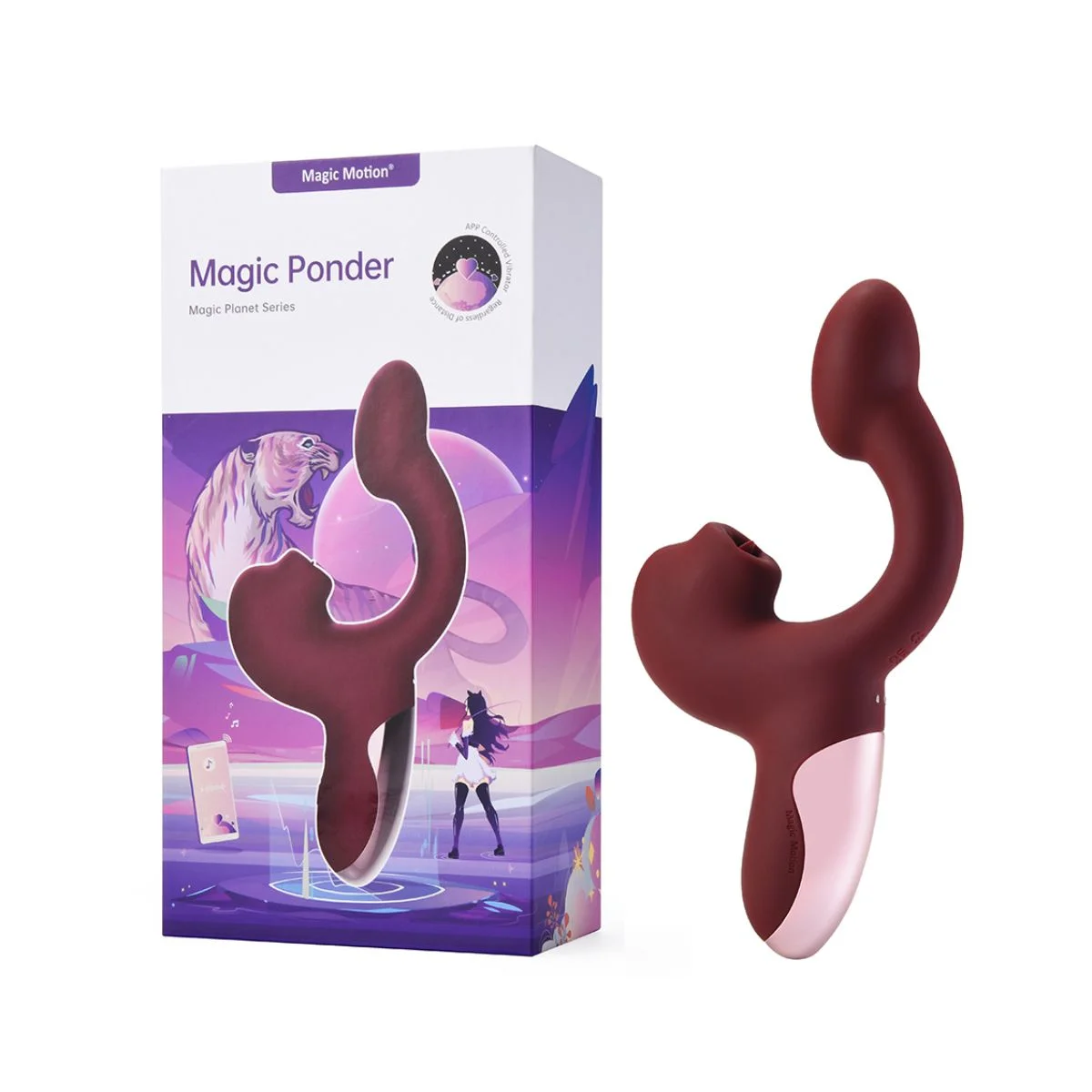 Magic Motion – Magic Ponder Vibrator met Lick & G-Spot Functie – Rood
