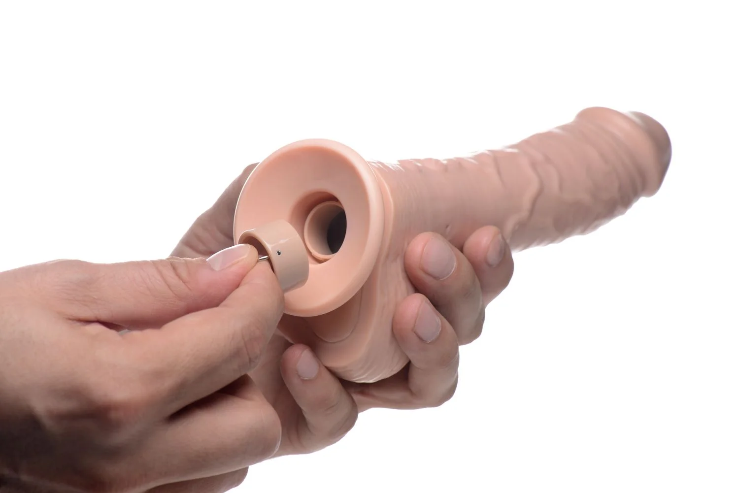 Loadz - Vibrerend Spuitend Dildo - 21,5 cm & Lichtkleurig