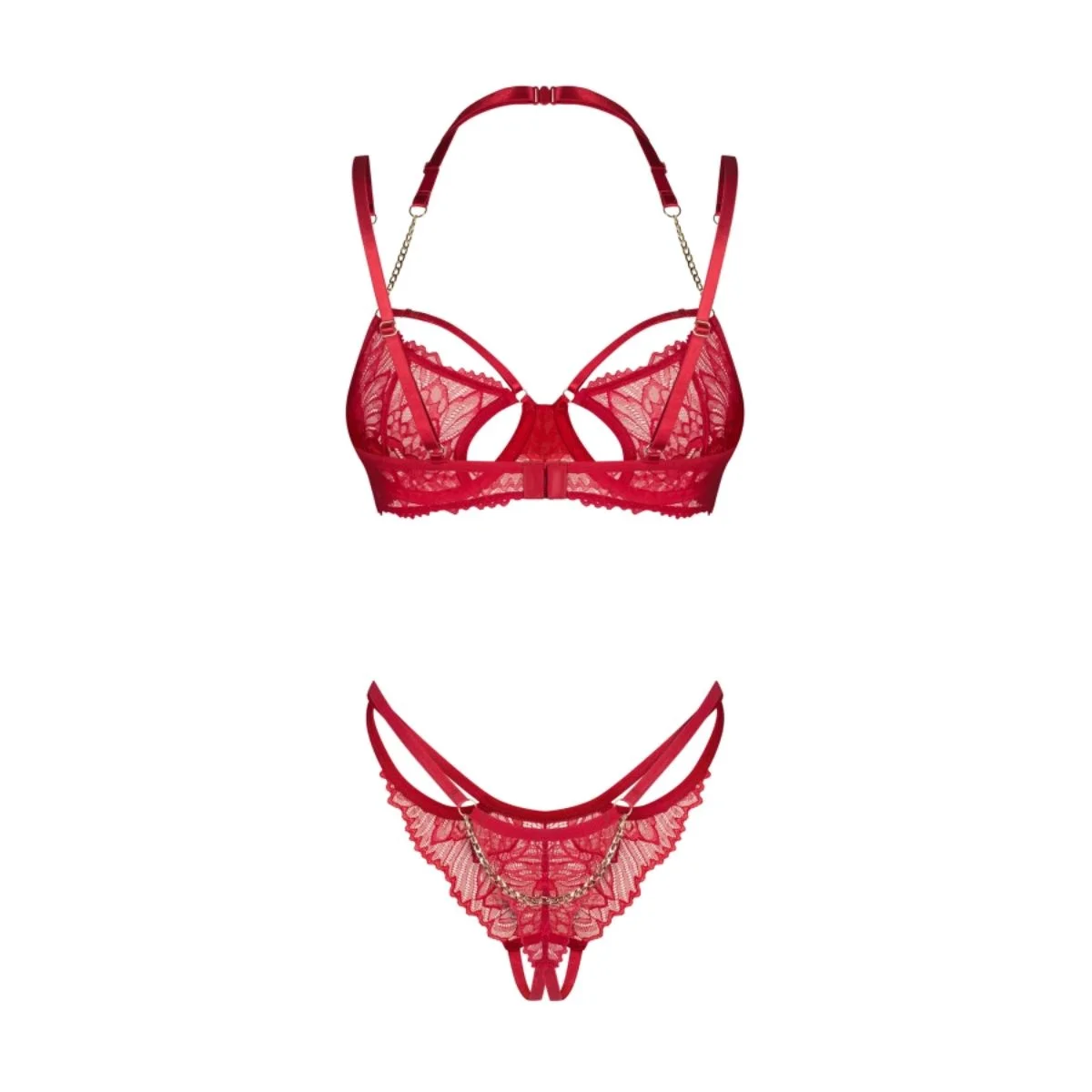 Obsessive – Matildea 2-Delige Open Set – Rood