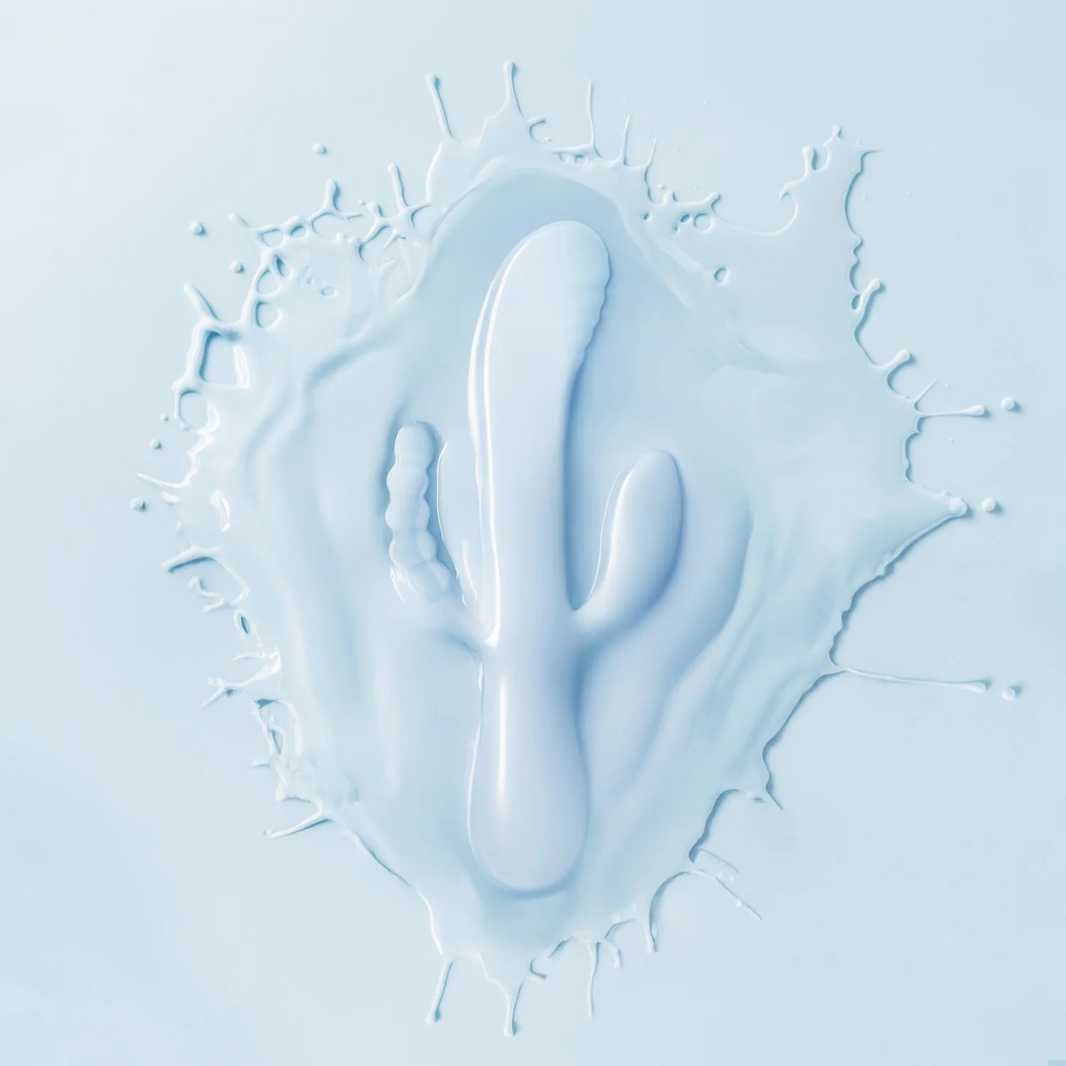 Good Vibes Only - Triple Stimulation Vibe - Soft Silicone - Blauw
