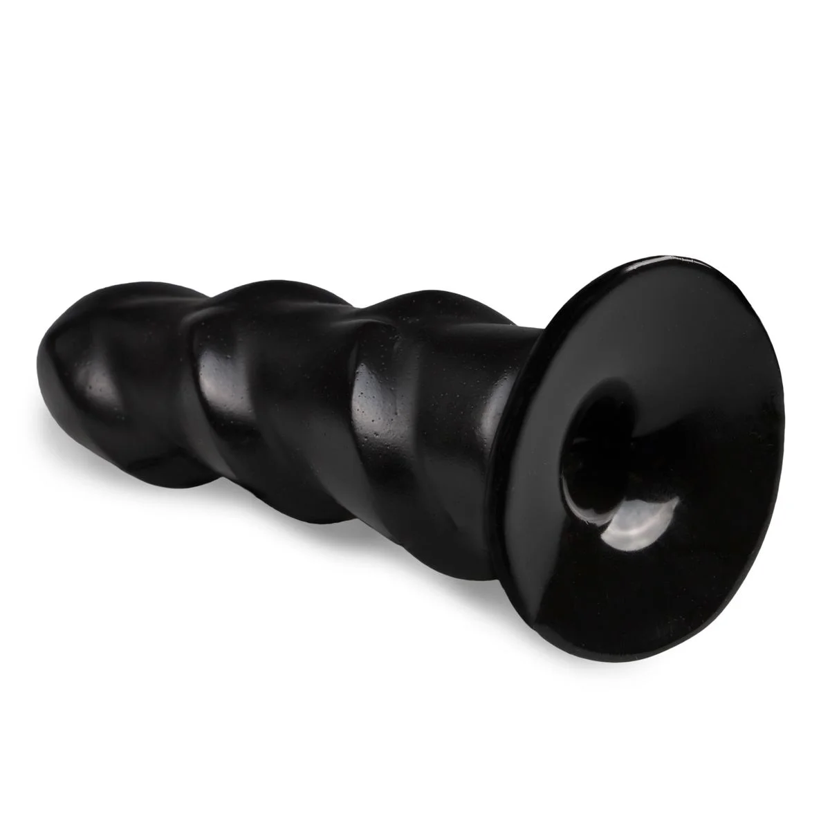 All Black - Zwarte Anaal Dildo Met Ribbels