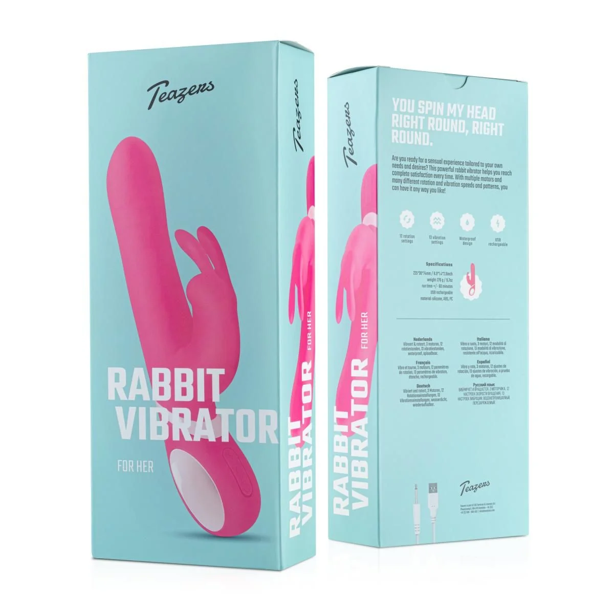 Teazers – Rabbit Vibrator – Roze