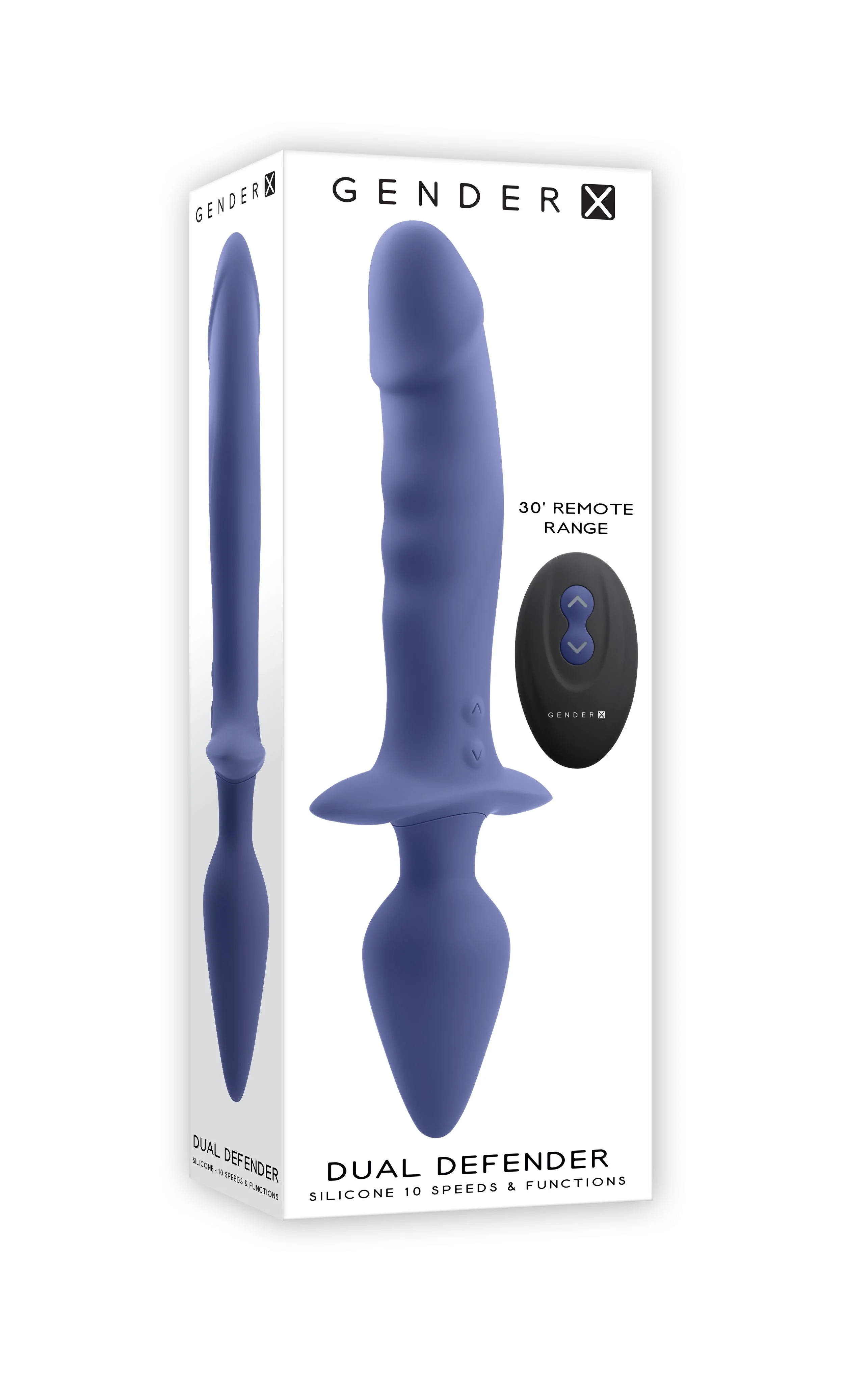 Gender X - Dual Defender Dubbelzijdige Vibrator - 26 cm