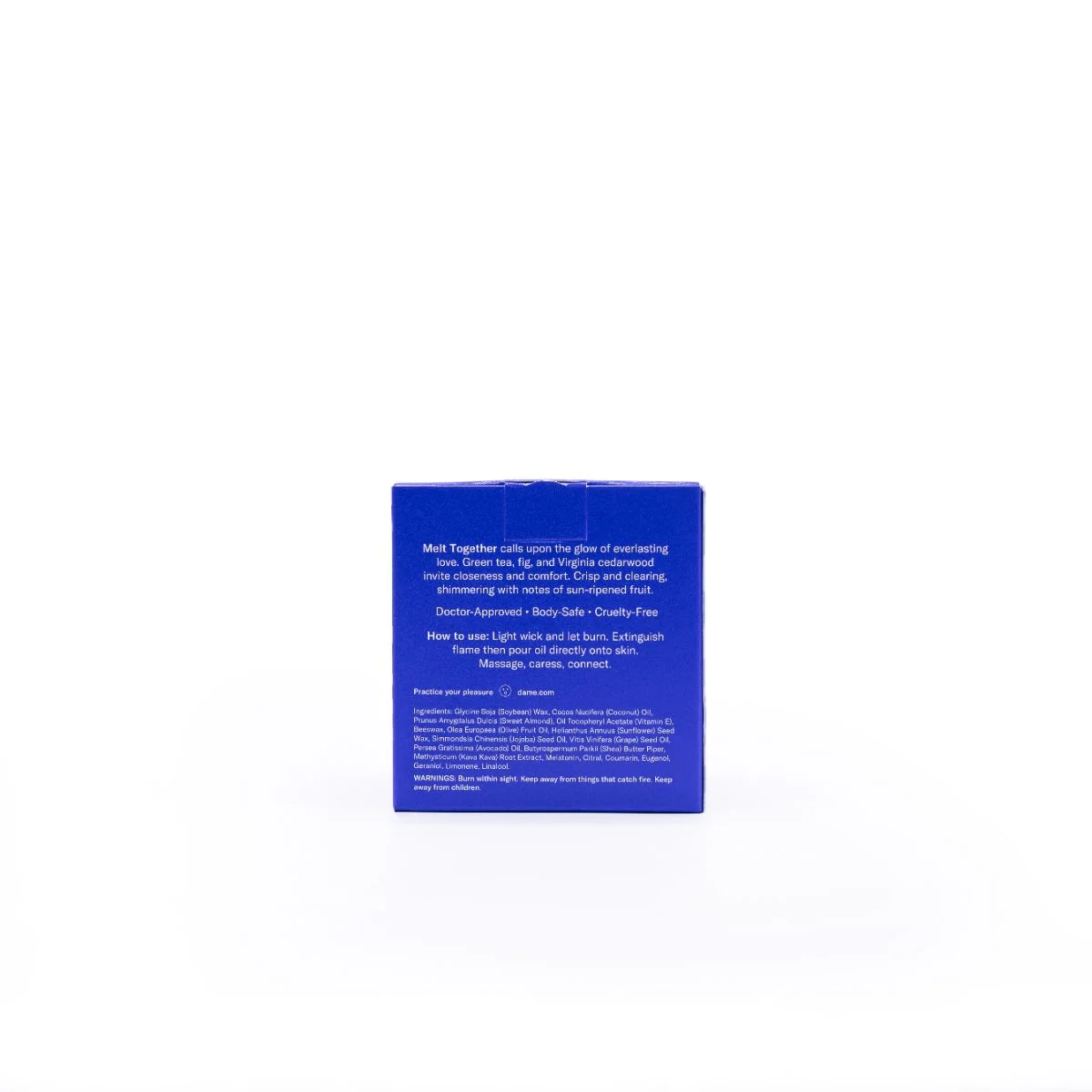 Dame Products - Massage Oil Candle Melt Together