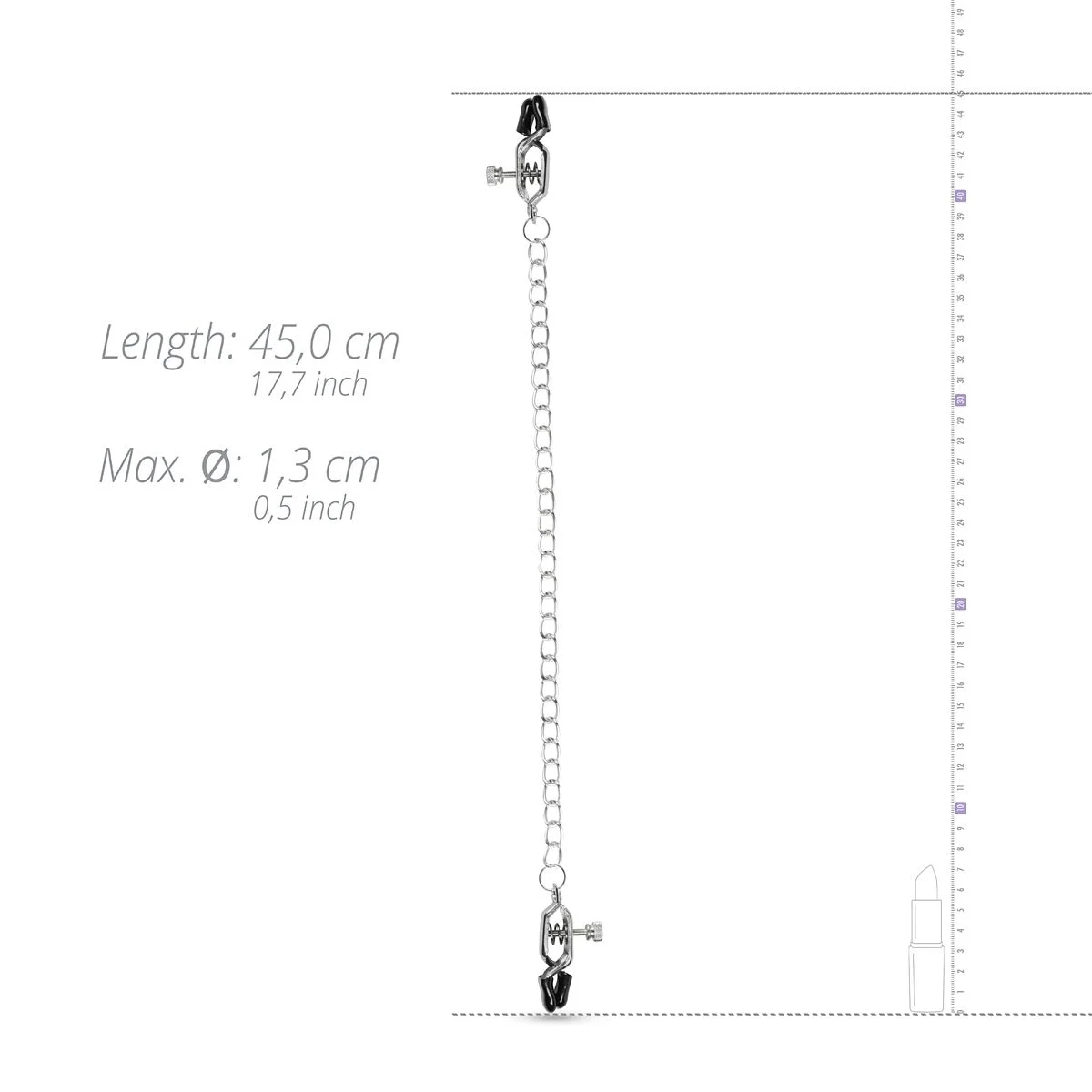 Fetish - Grote Tepelklemmen Met Ketting