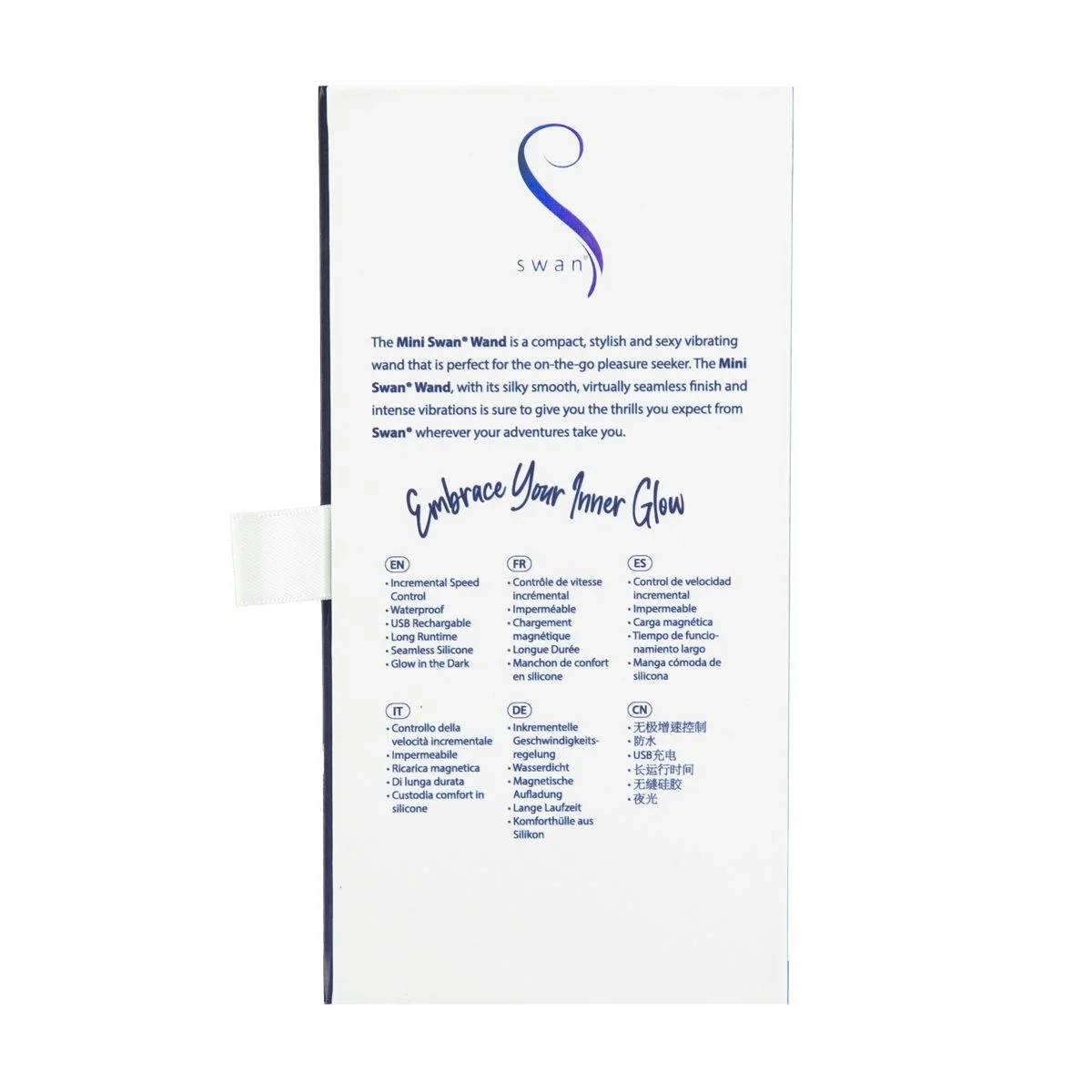 Swan - The Mini Swan Wand Glow In The Dark Purple