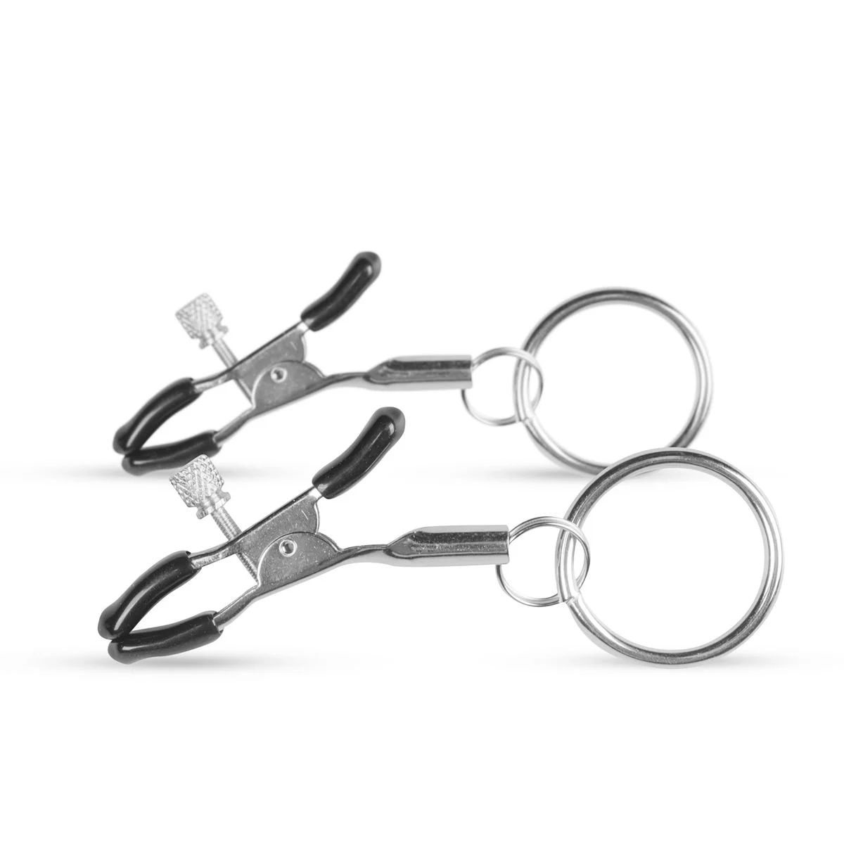 Fetish - Metalen Tepelklemmen Met Ring