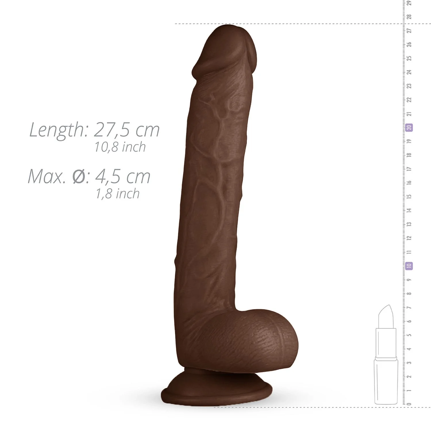 Real Fantasy - Myles Realistische Dildo - 28 cm