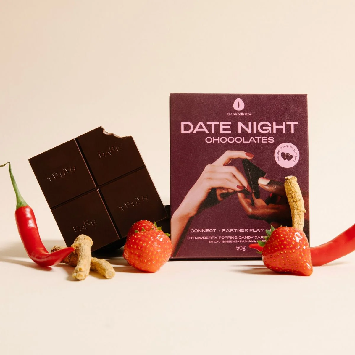 The Oh Collective – Date Night Chocolates – Met Maca & Ginseng