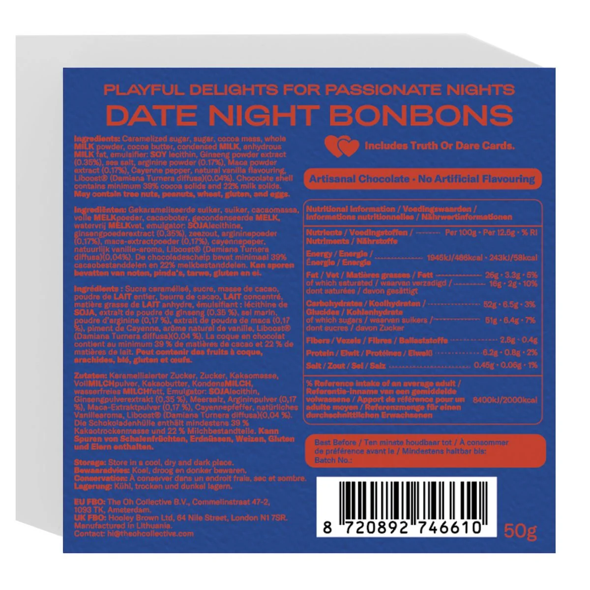 The Oh Collective – Date Night Bonbon – Speelse Liefdeschocolade