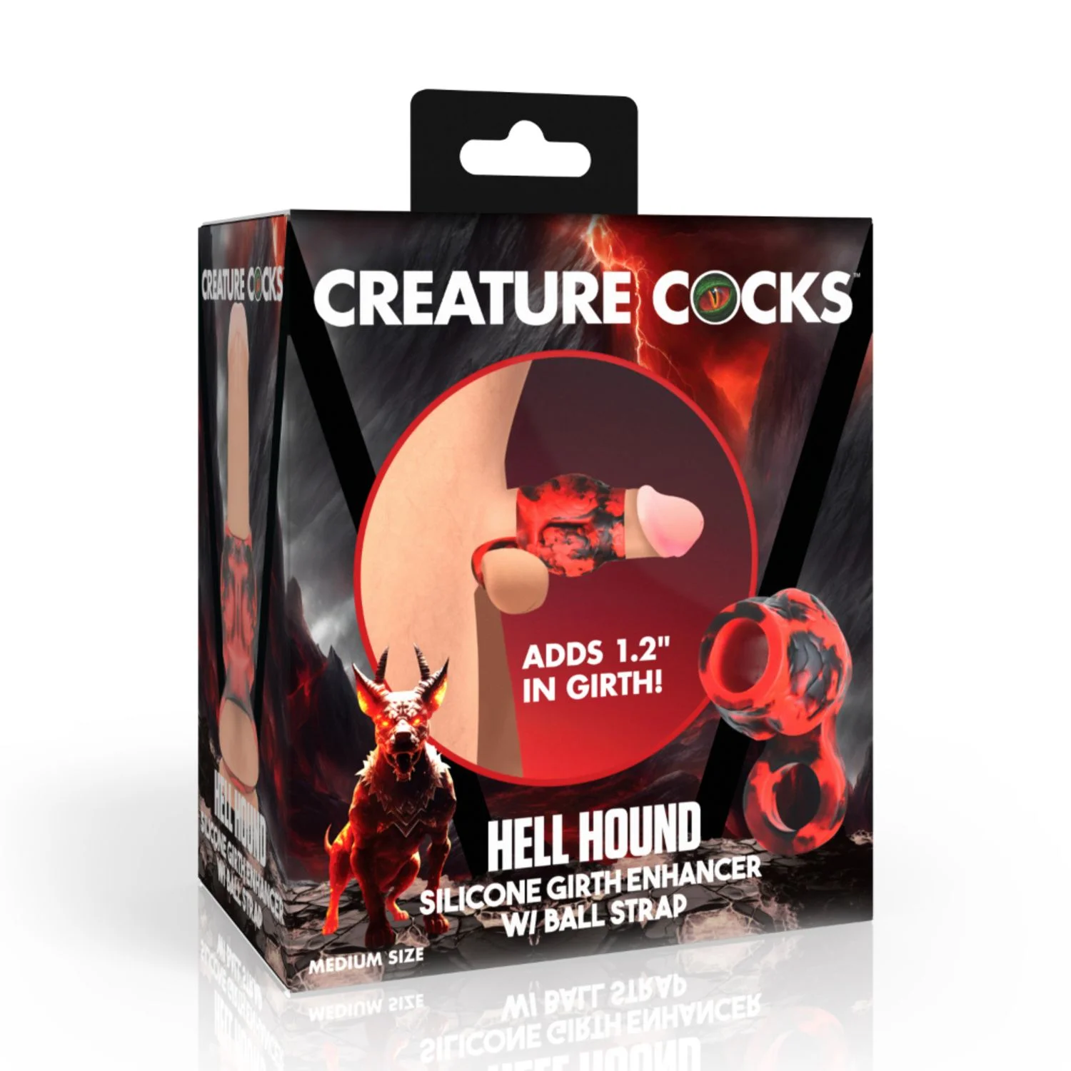 XR Brands - Hell Hound Ballstretcher - Rood