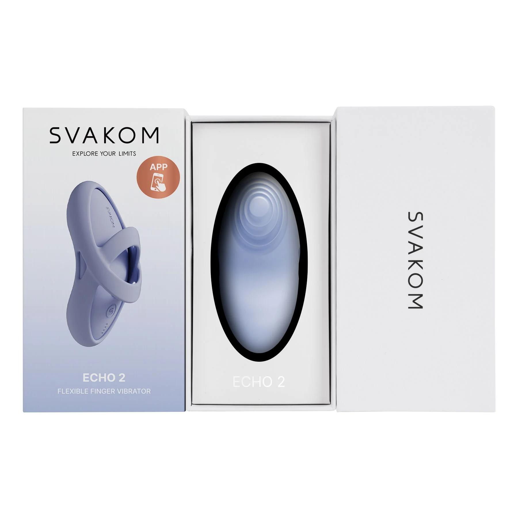 SVAKOM - Echo 2 Vingervibrator - Sky Blue