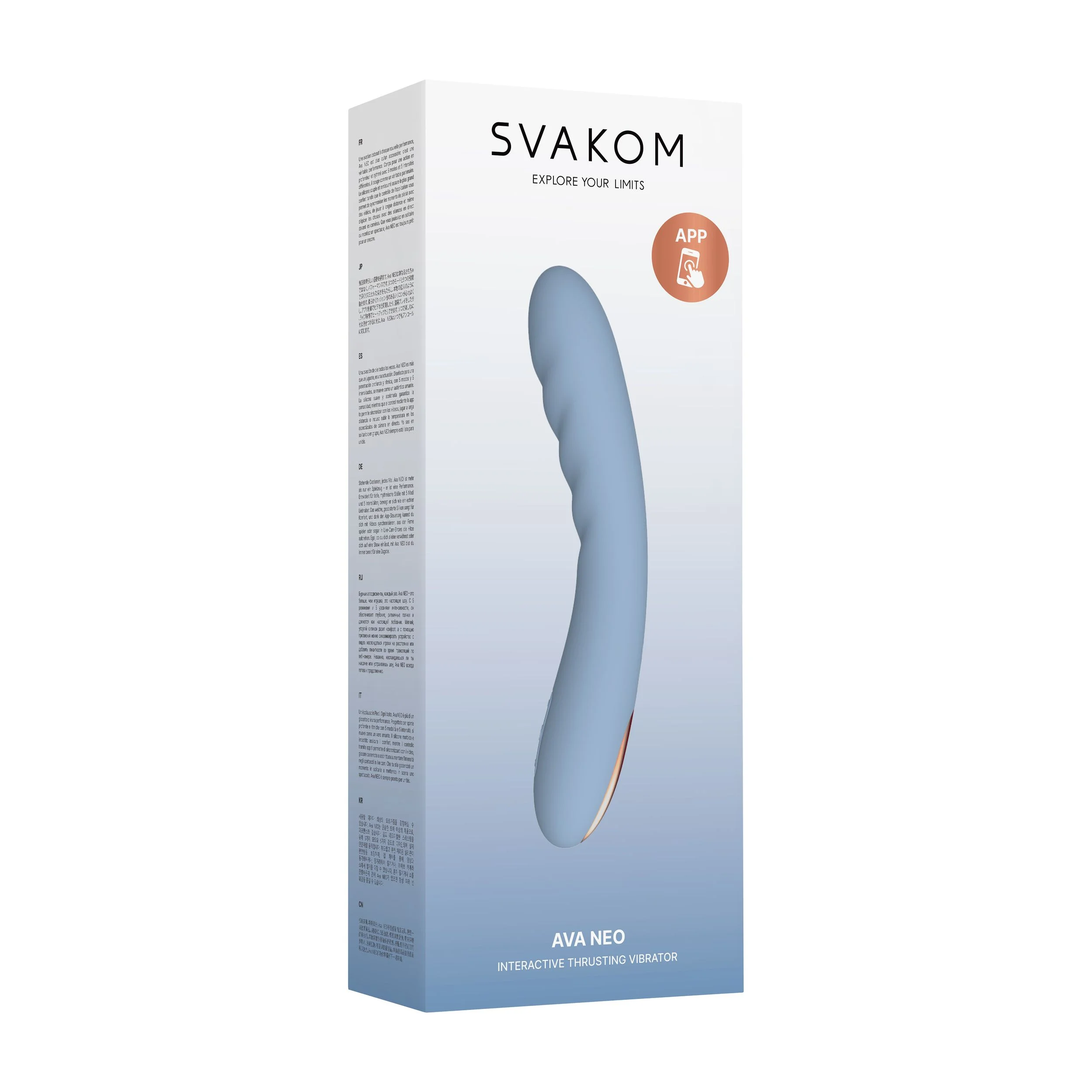 SVAKOM - Ava Neo Interactieve Stotende Vibrator - blauw