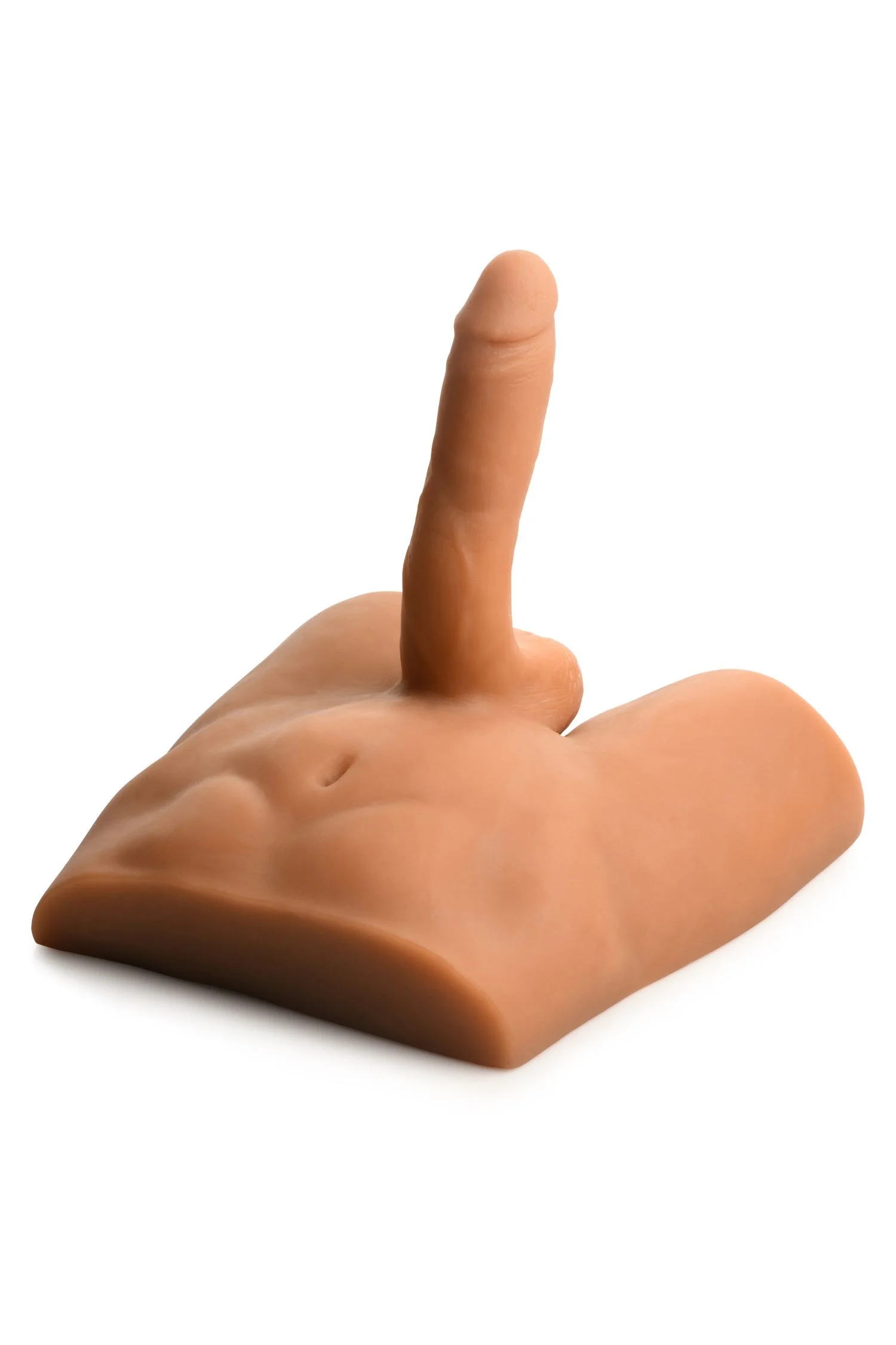 JOCK - Ass Masturbator met Positioneerbare Dildo - Mediumkleurig