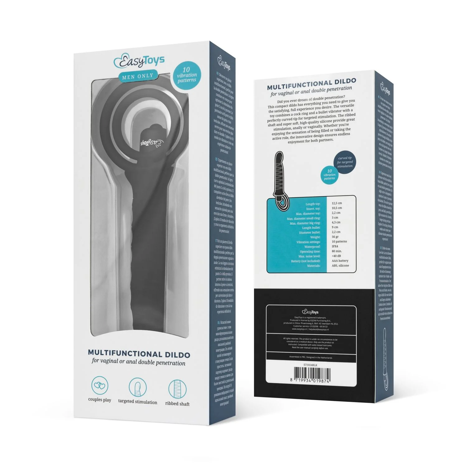 Men Only - Vibrerende Dildo met Penisring