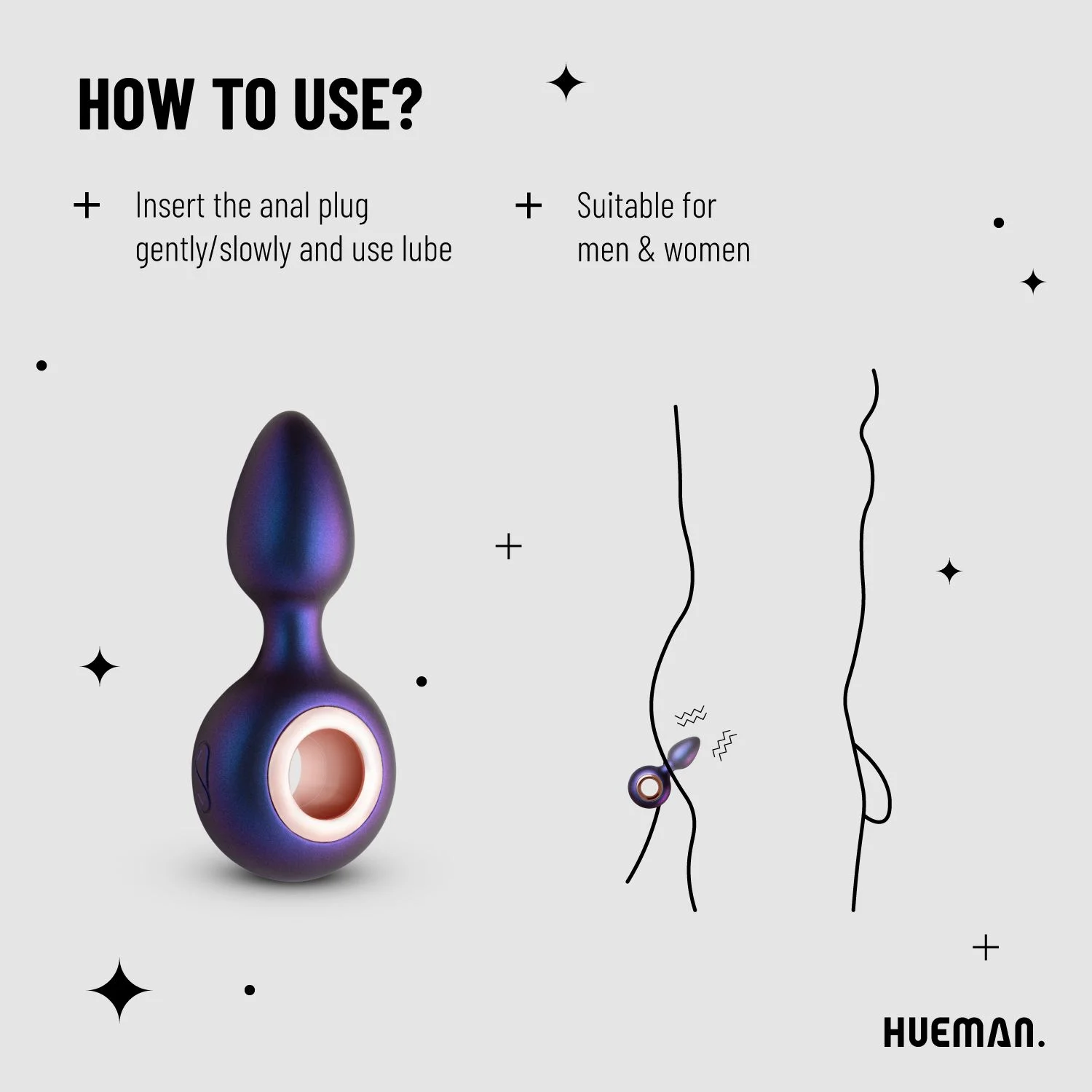 Hueman - Deep Space Vibrerende Anaal Plug