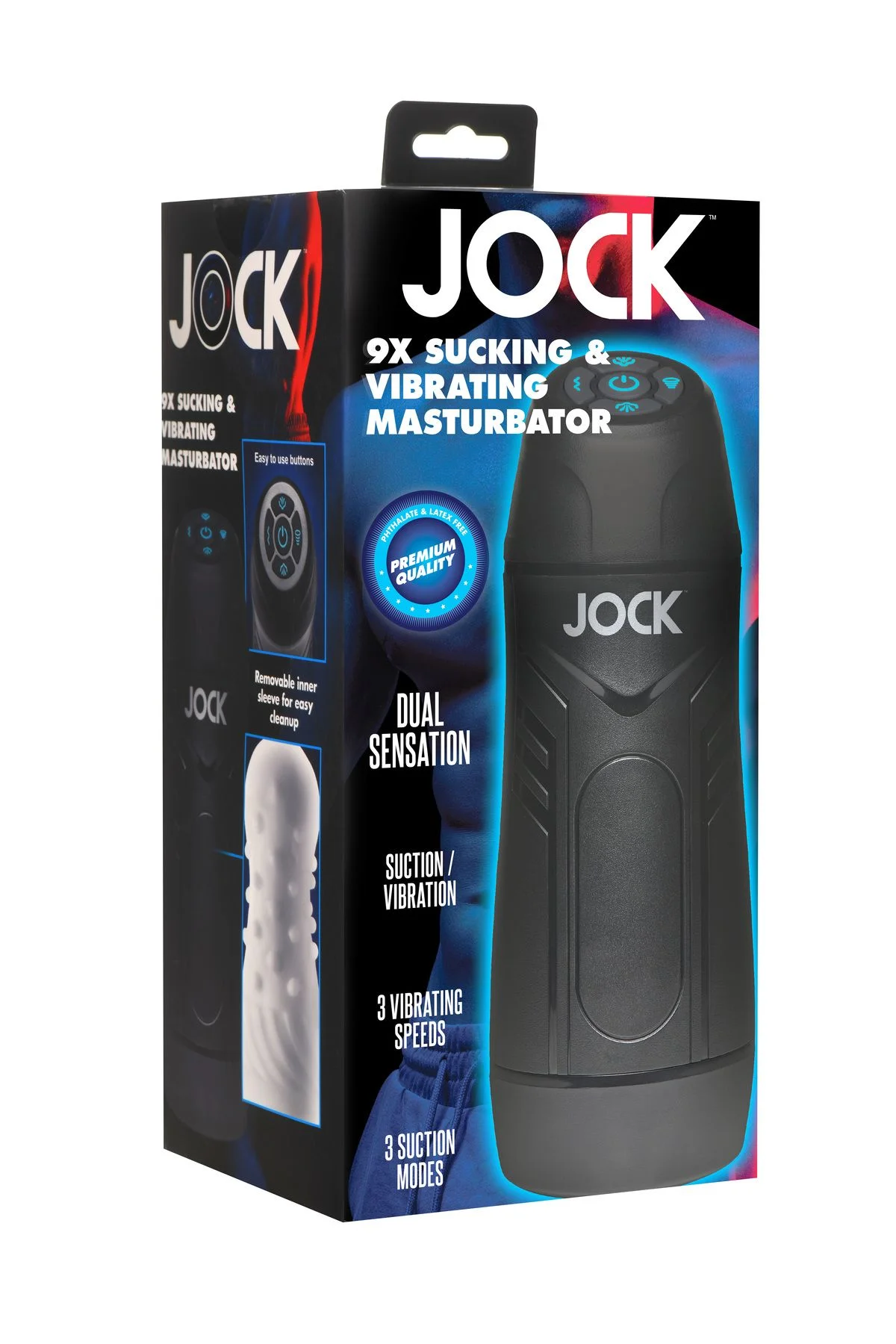 JOCK - Masturbator Zuig- en Vibratiefunctie