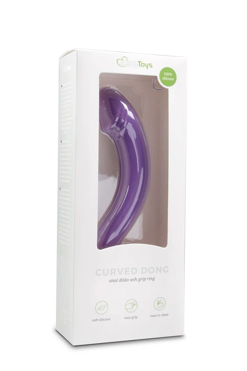 Siliconen prostaat dildo - paars
