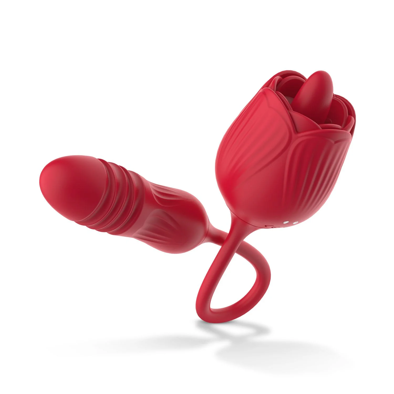 Teazers – Roos Stotende Dildo Vibrator – Rood